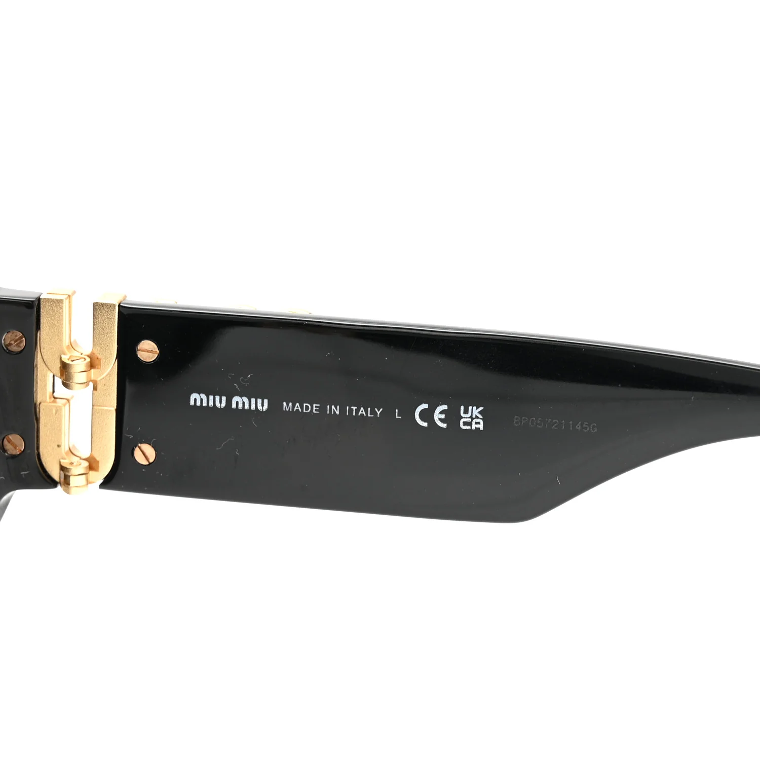 Acetate Oval Glimpse Sunglasses SMU11W Black - Image 5