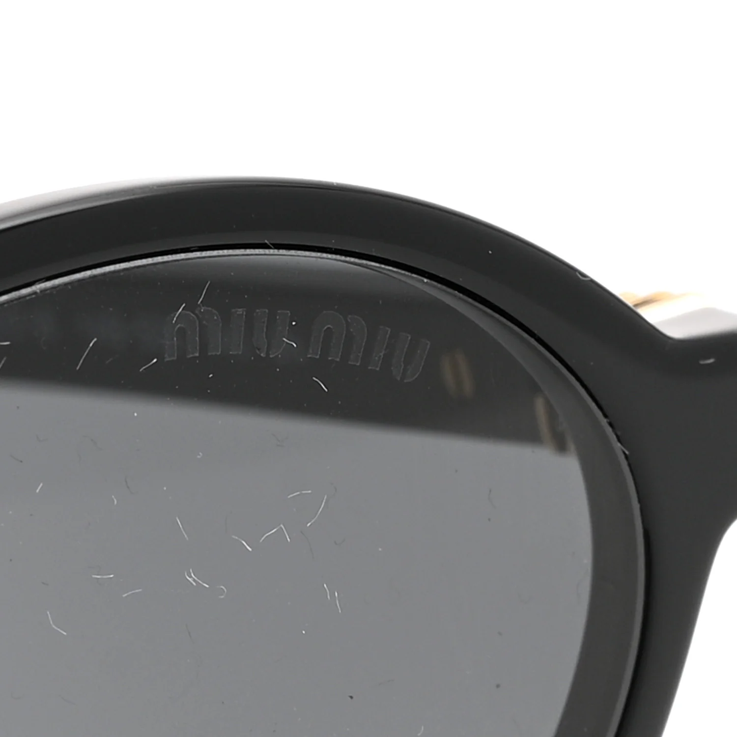 Acetate Oval Regard Sunglasses SMU04Z Black - Image 9