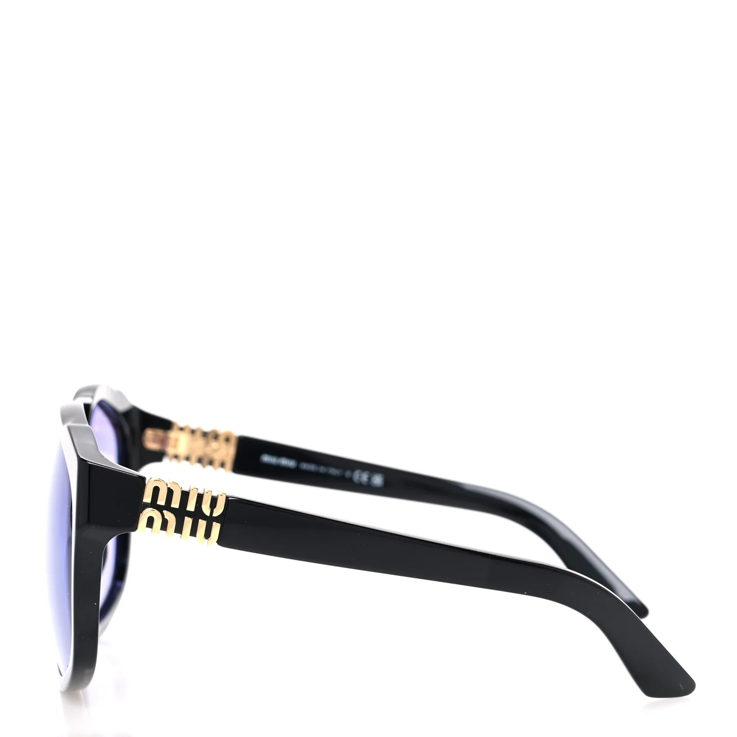 Acetate Square Sunglasses SMU A07 Black Violet - Image 3