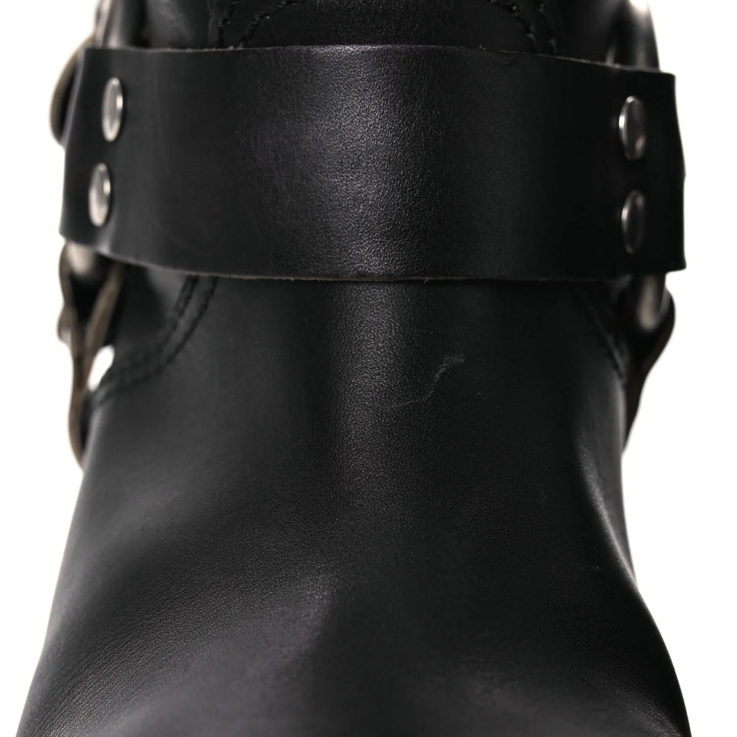 Calfskin Harness Boots 40 Black - Image 11