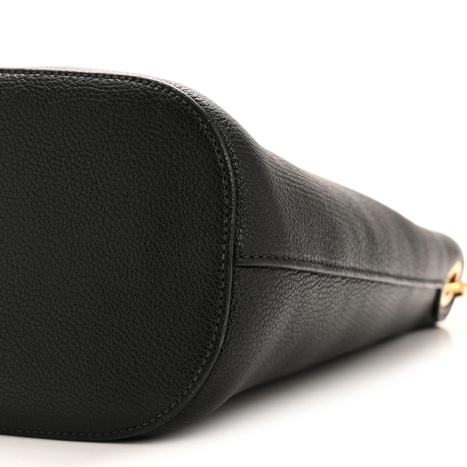Calfskin Madras Shoulder Bag Black - Image 10
