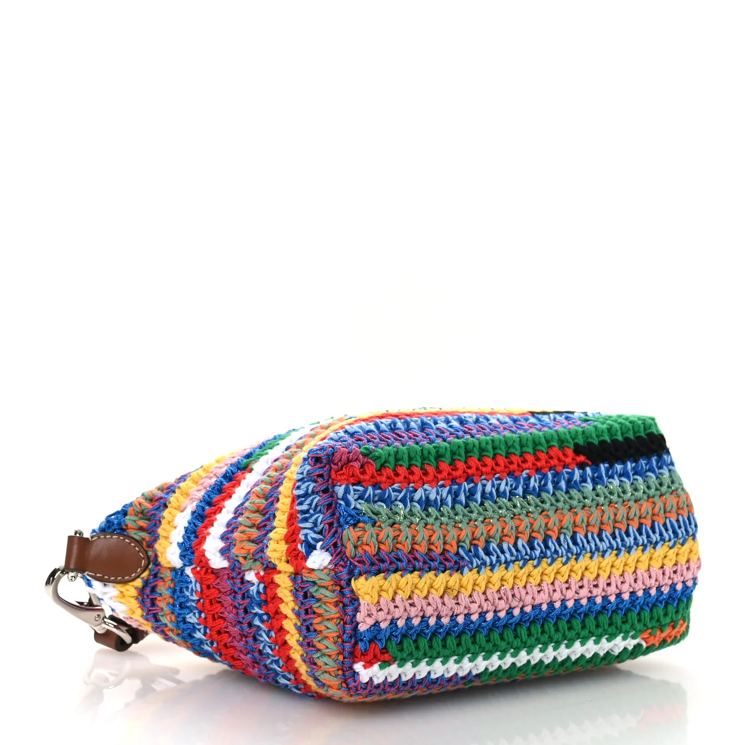 Fabric Crochet Pouch Multicolor - Image 4