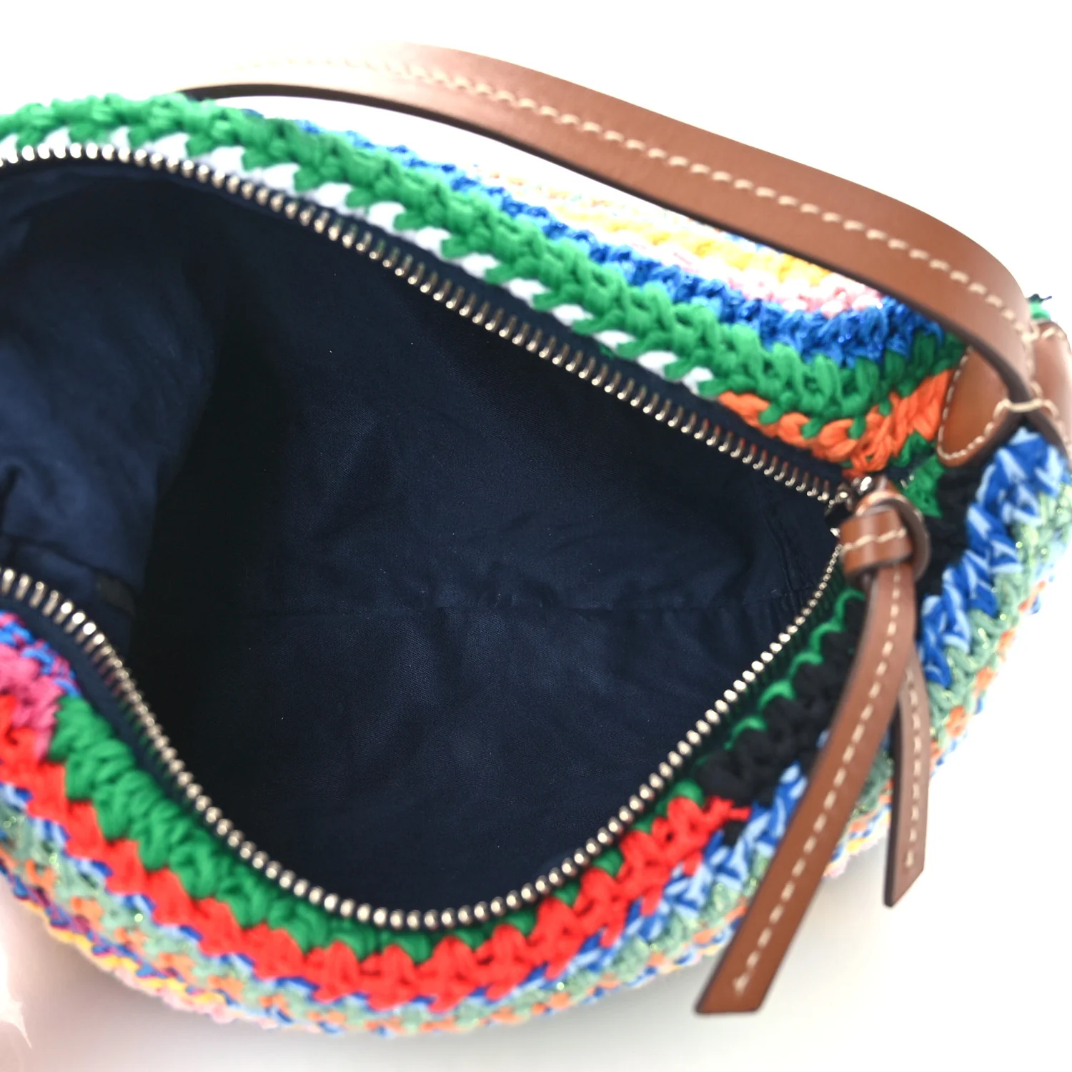 Fabric Crochet Pouch Multicolor - Image 5
