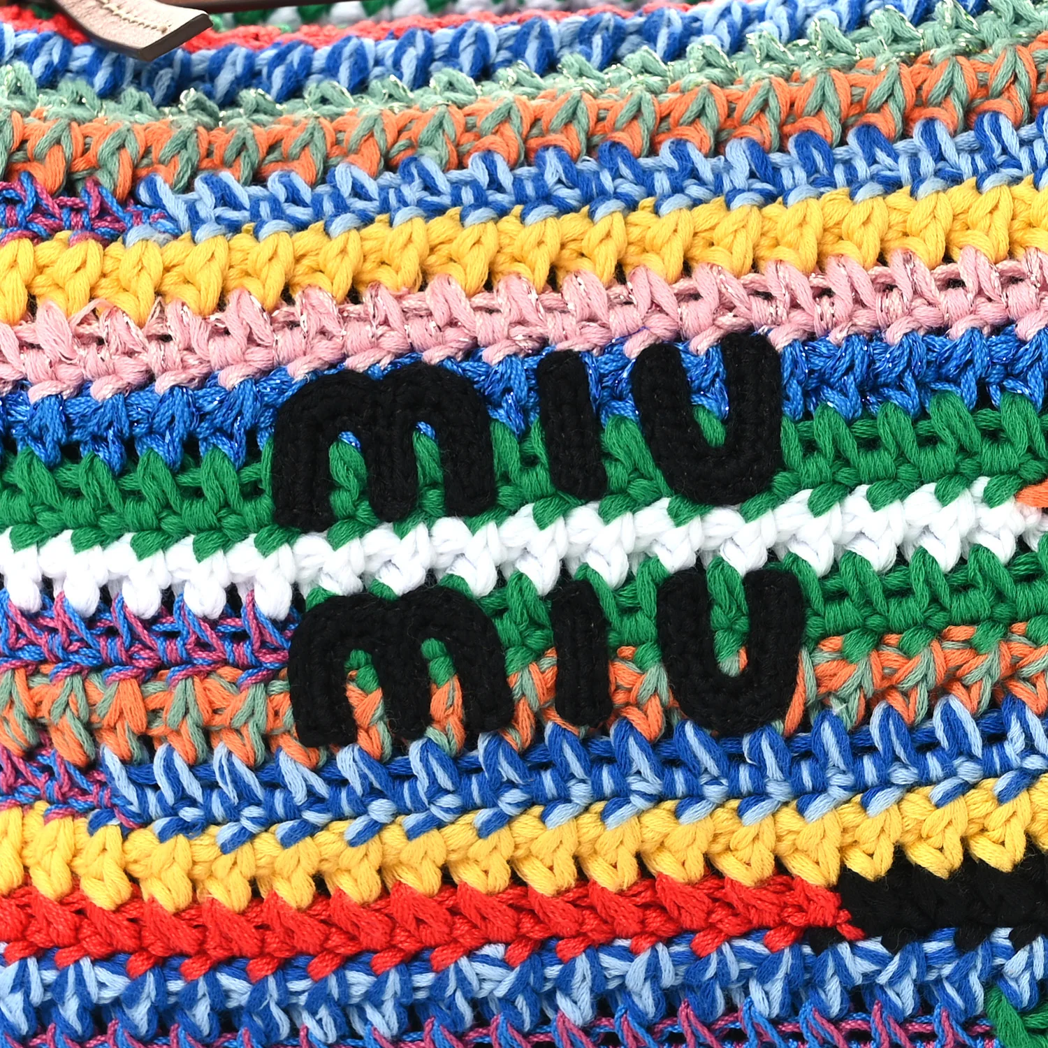 Fabric Crochet Pouch Multicolor - Image 8