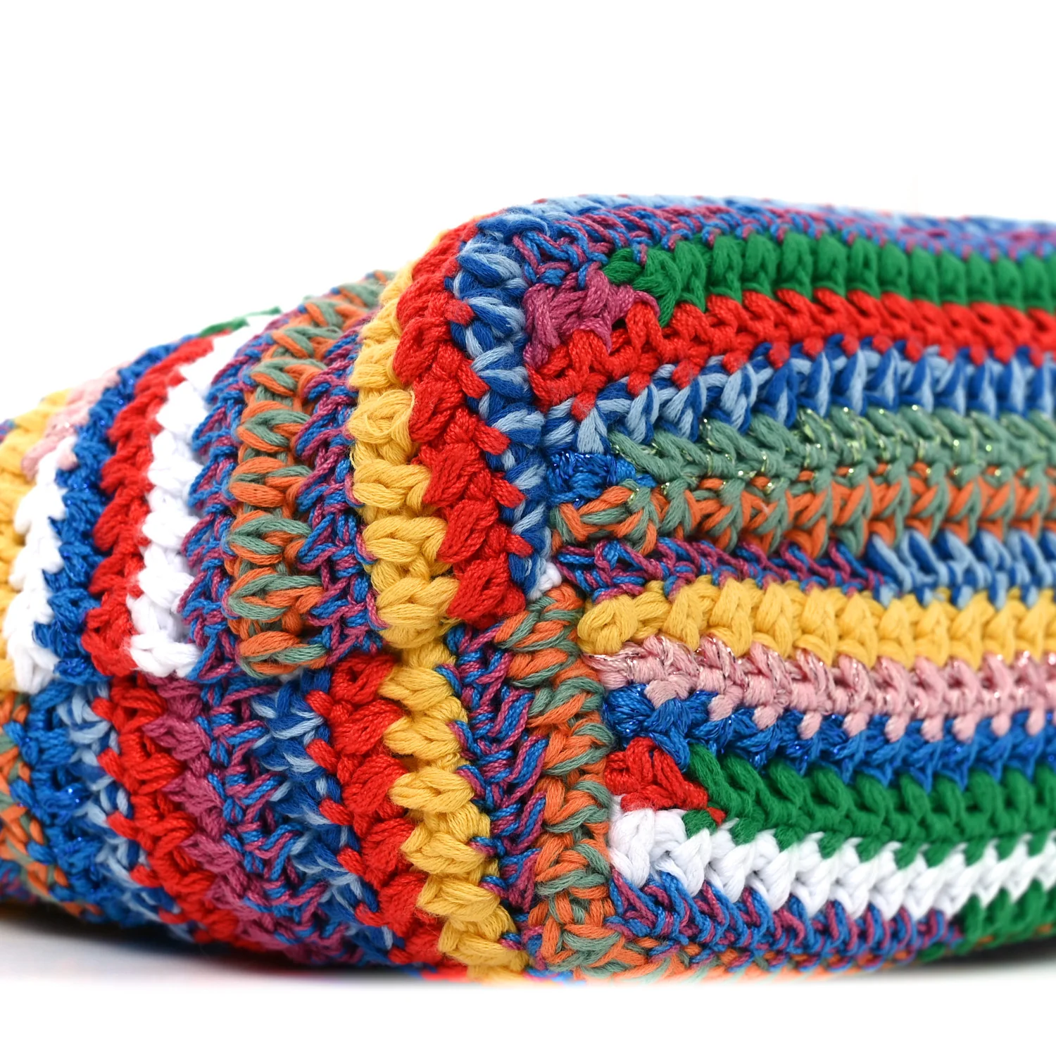 Fabric Crochet Pouch Multicolor - Image 8