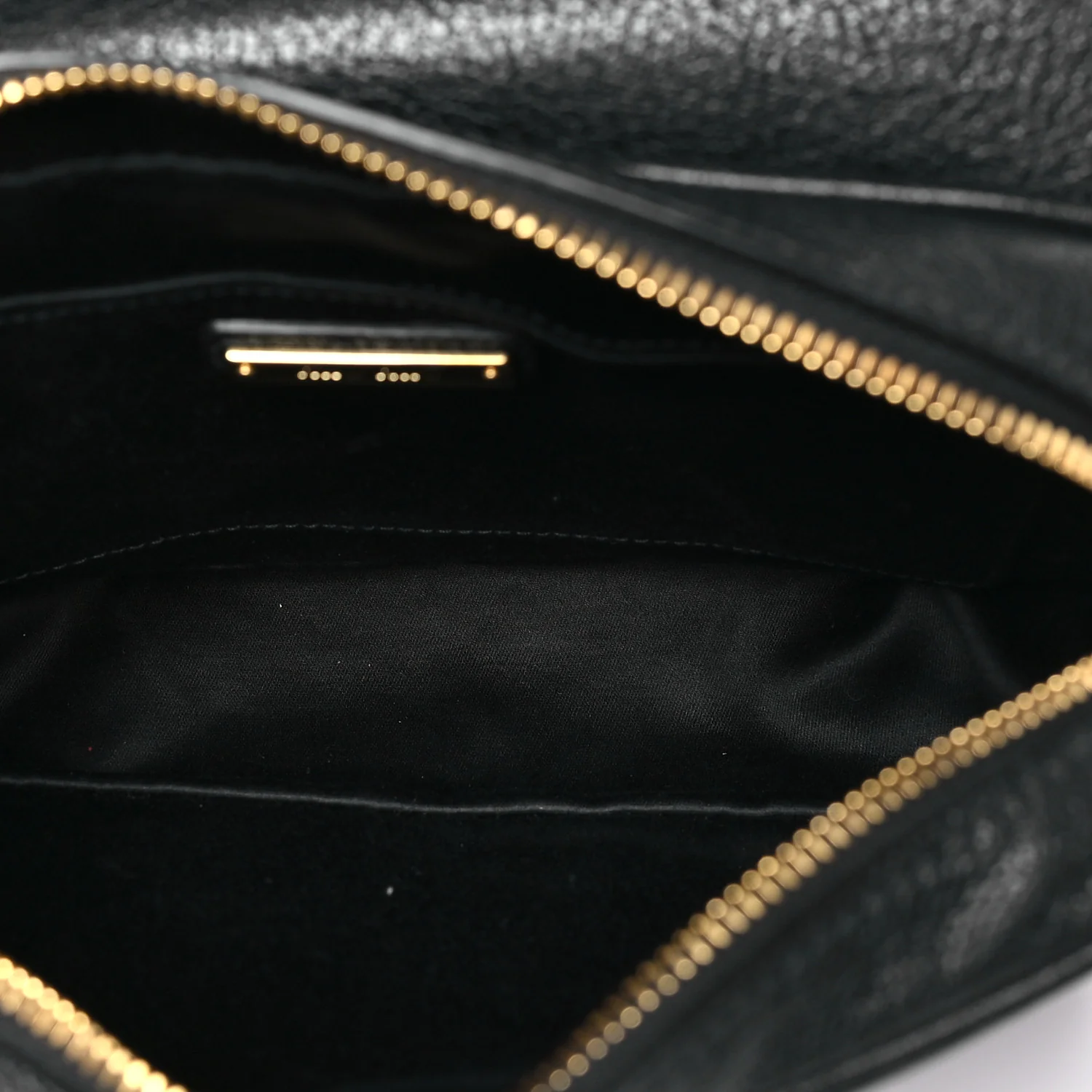 Goatskin Madras Crossbody Bag Black - Image 5