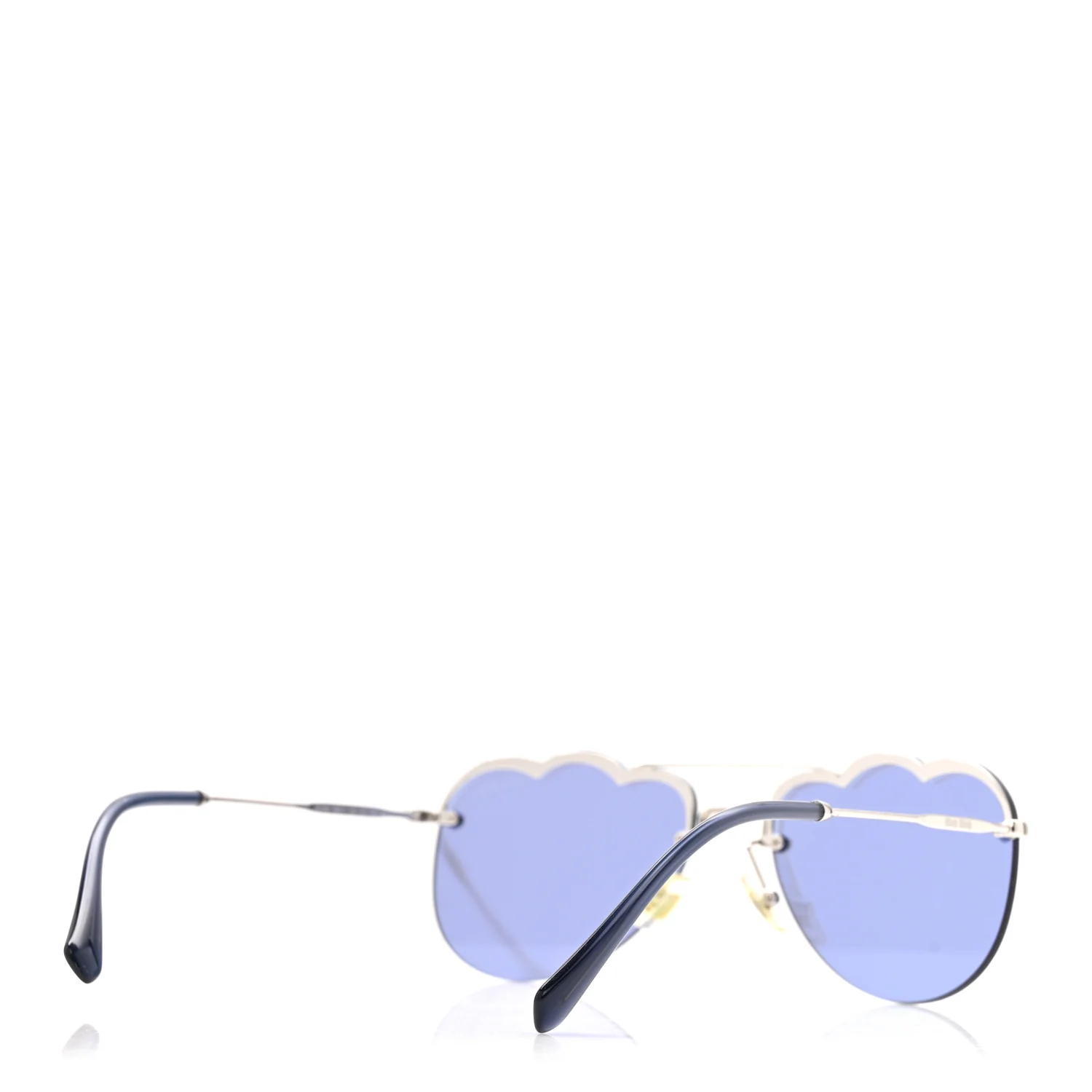 Metal Cloud Sunglasses SMU56U Blue - Image 4