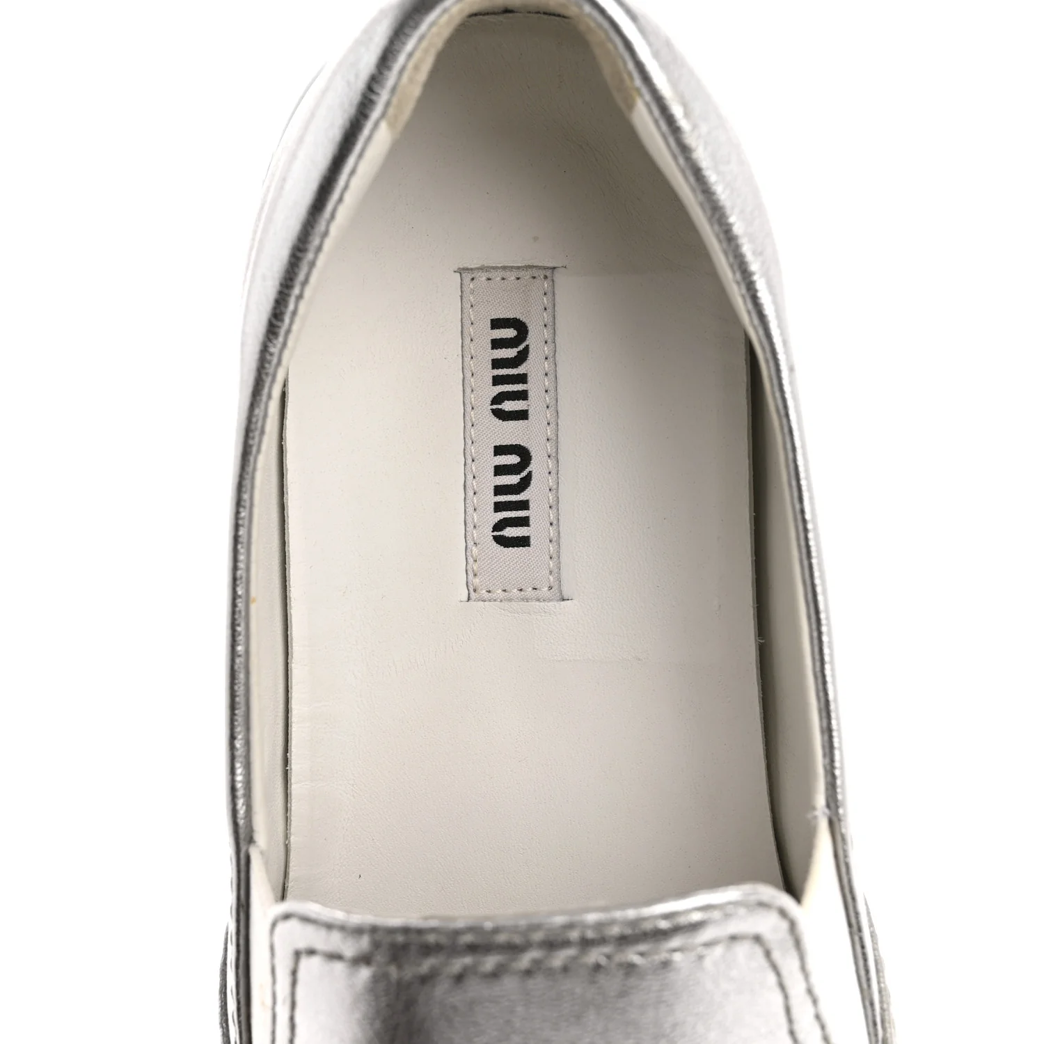 Mordore Crystal Embellished Womens Slip On Trainers 36 Cromo - Image 7