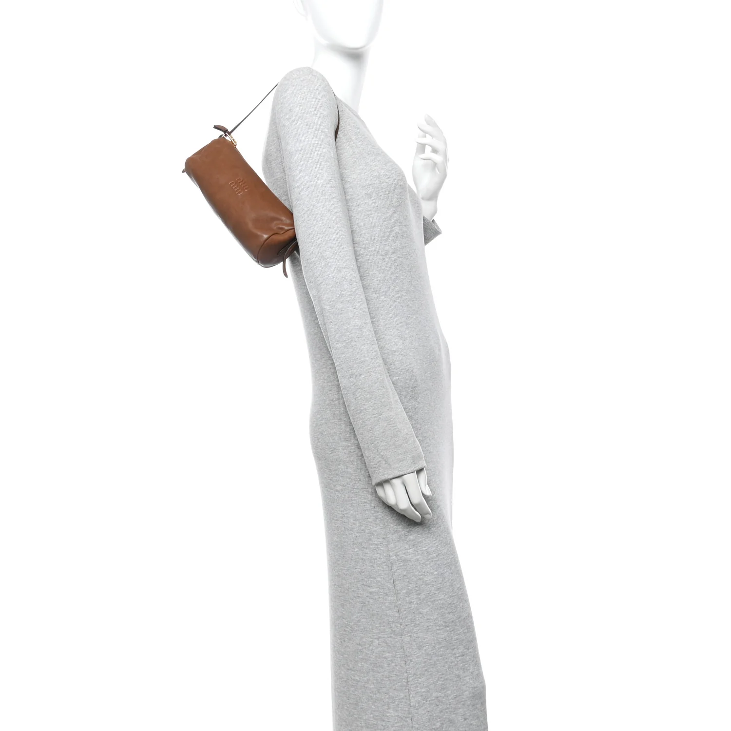 Nappa Aviator Mini Pouch Oak - Image 2
