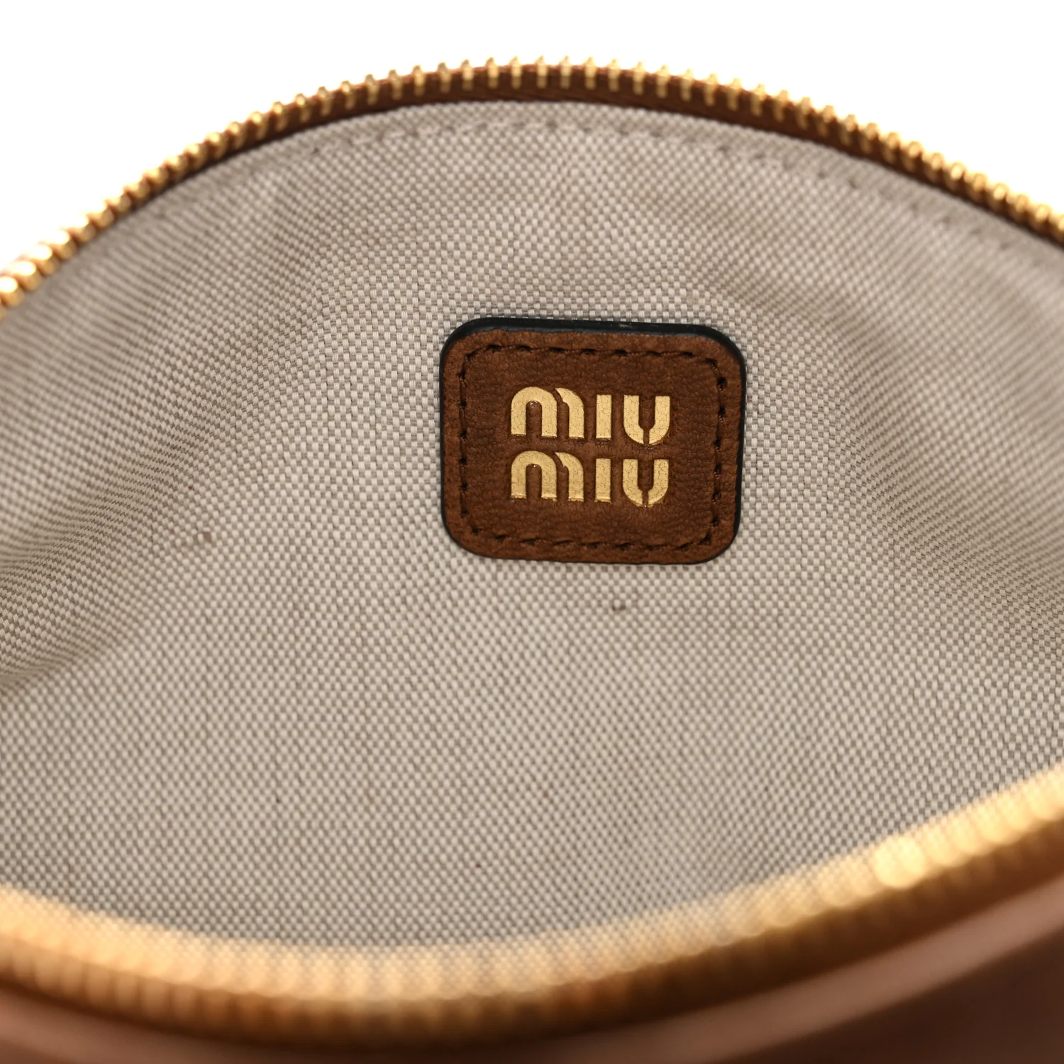 Nappa Aviator Mini Pouch Oak - Image 6