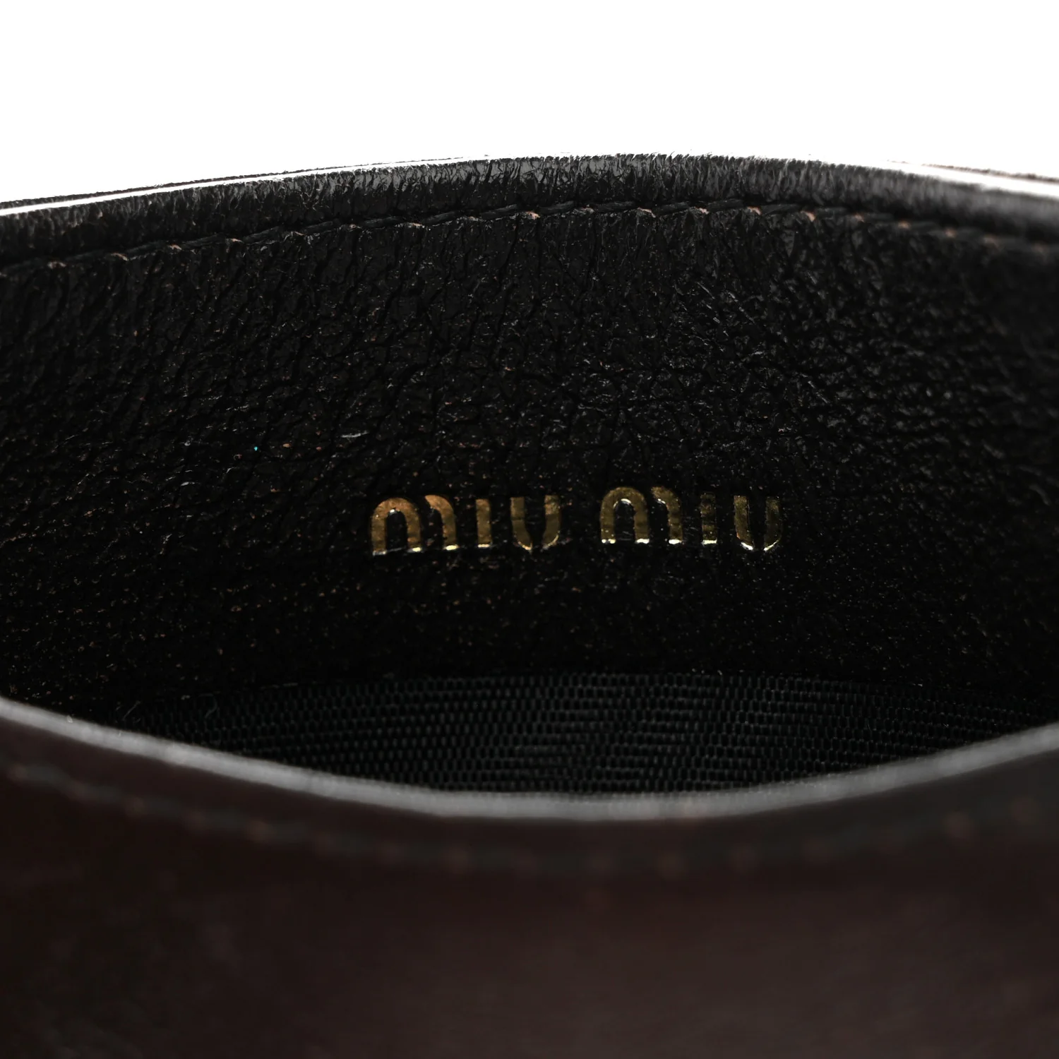Nappa Matelasse Card Holder Caffe - Image 6