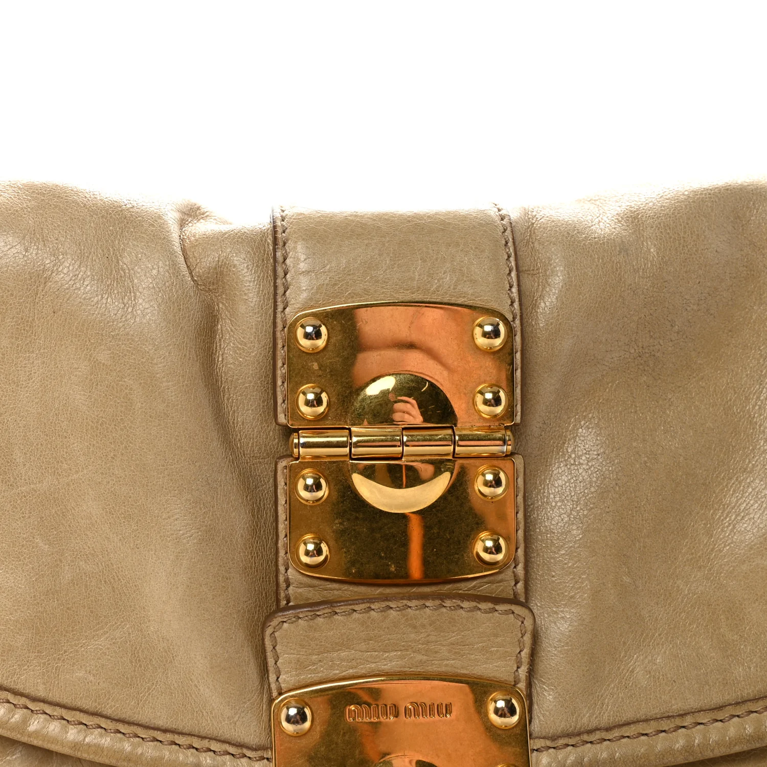 Nappa Matelasse Coffer Hobo Beige - Image 7