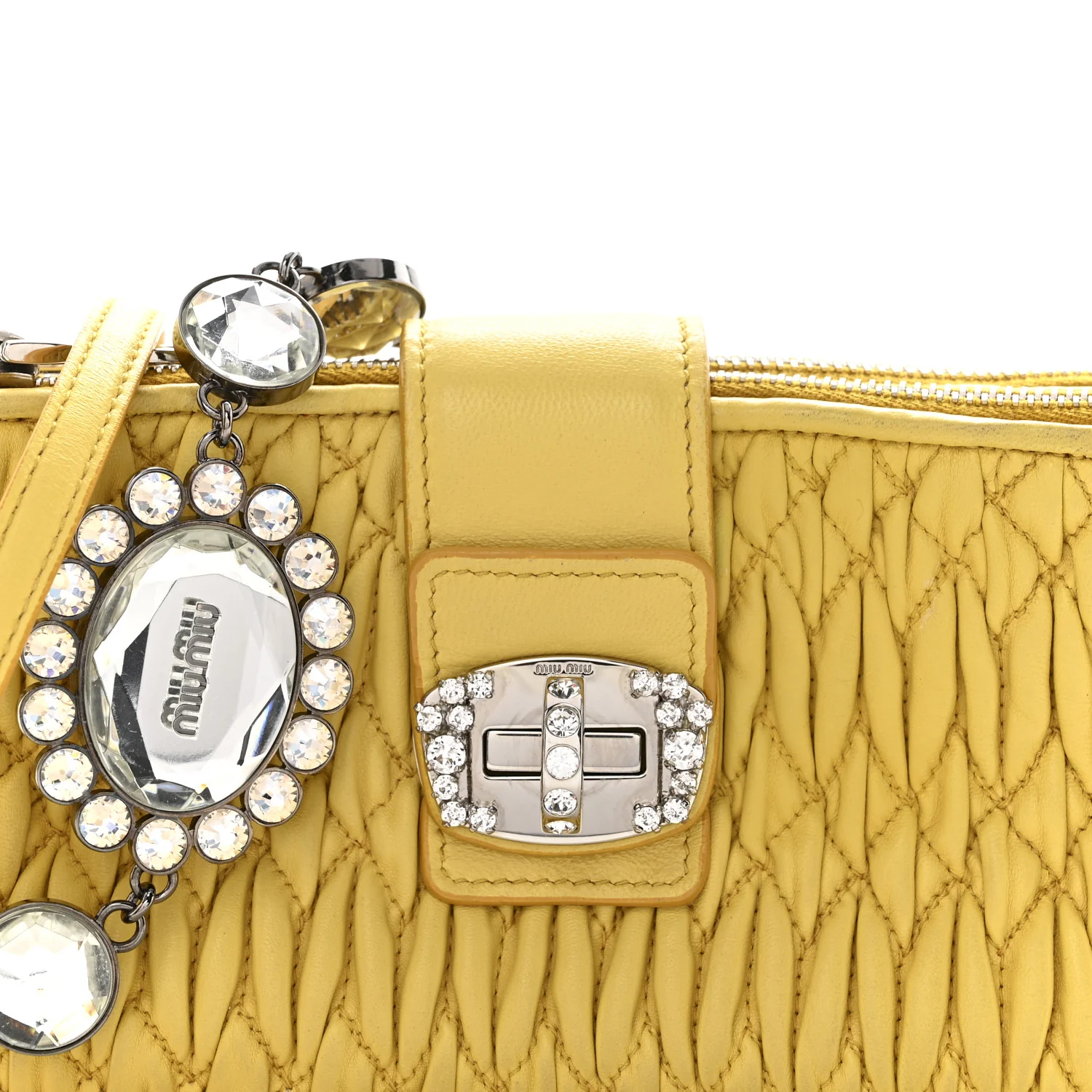 Nappa Matelasse Crystal Clutch Sole - Image 10