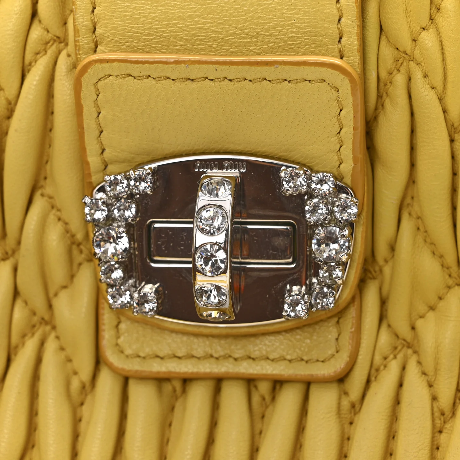 Nappa Matelasse Crystal Clutch Sole - Image 13