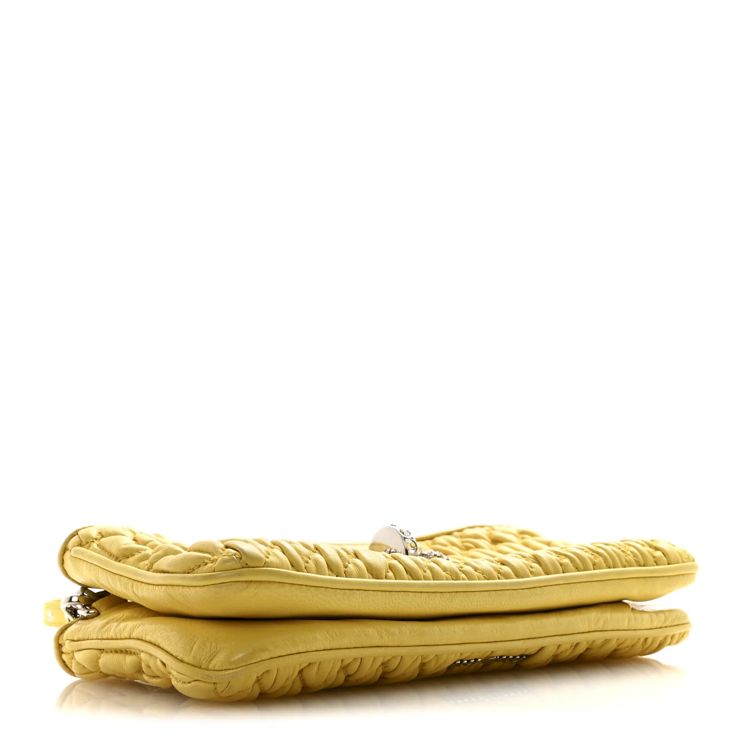 Nappa Matelasse Crystal Clutch Sole - Image 4