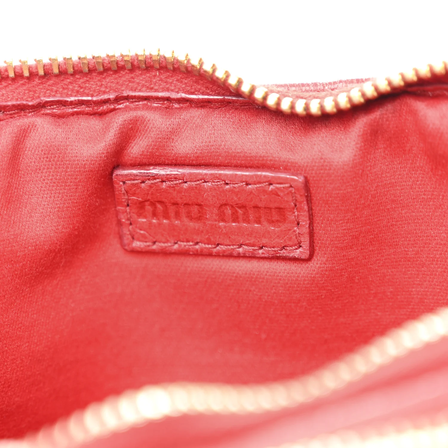 Nappa Matelasse Double Zip Pochette Clutch Rosso - Image 7
