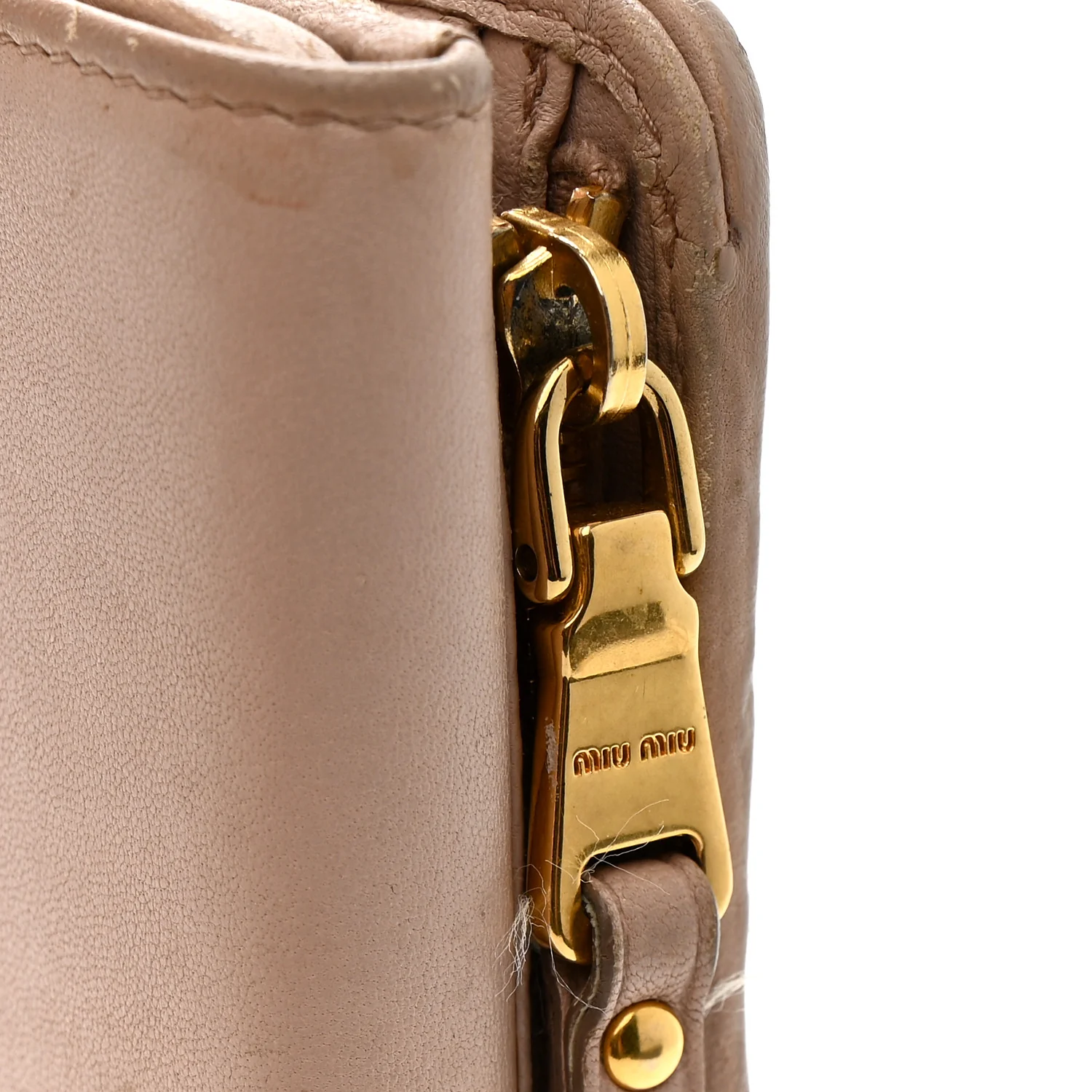 Nappa Matelasse Flap Tri-Fold Wallet Cammeo - Image 10