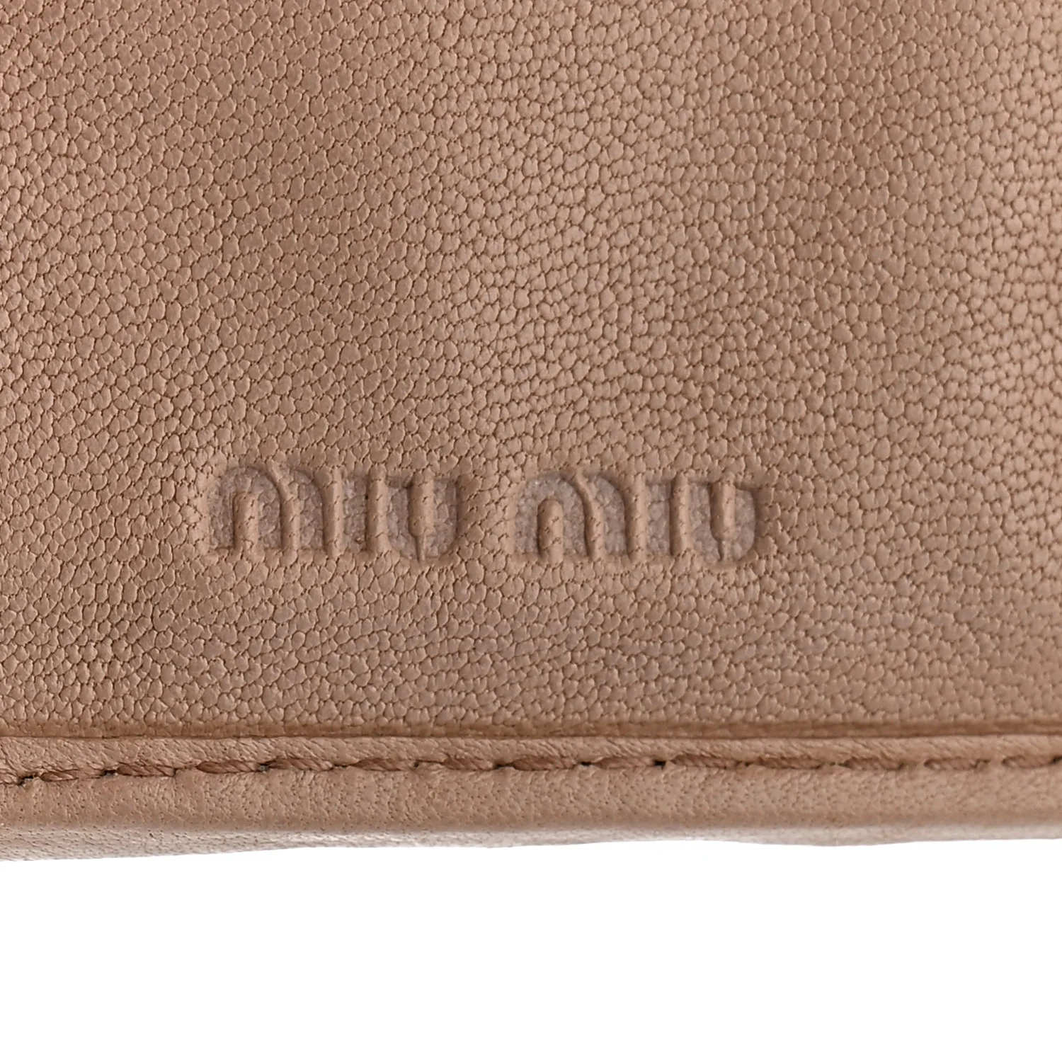 Nappa Matelasse Flap Tri-Fold Wallet Cammeo - Image 7
