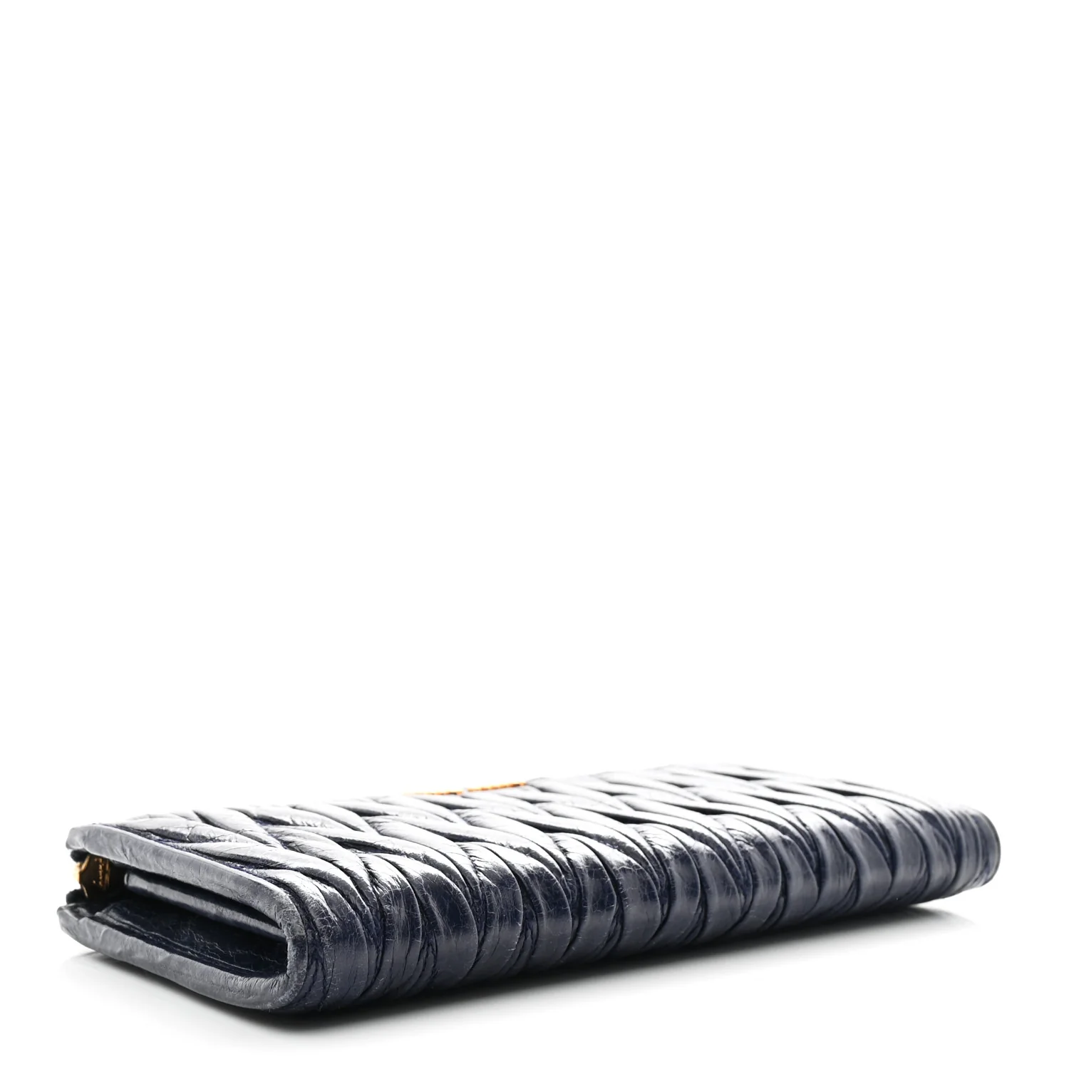 Nappa Matelasse Lux Zip Around Wallet Bleuette - Image 4