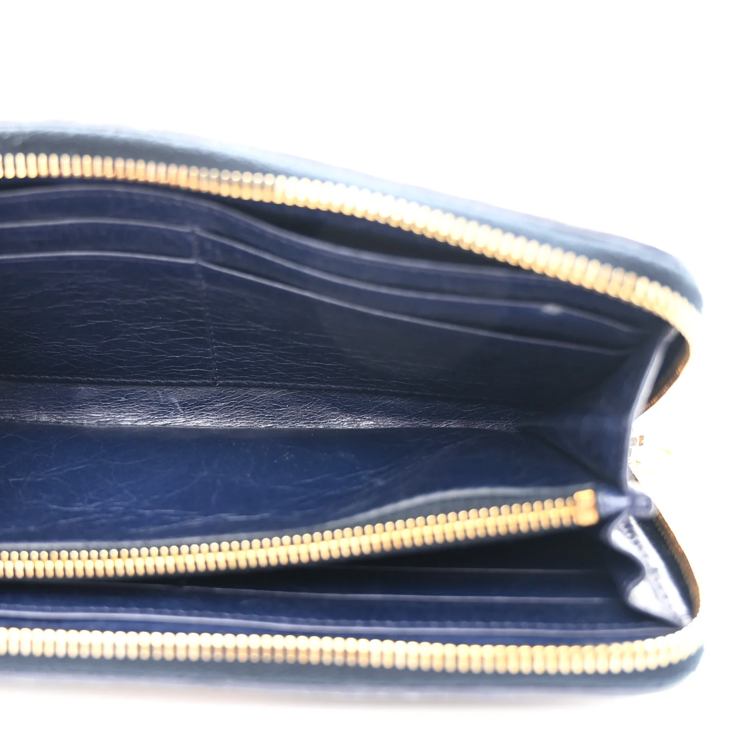 Nappa Matelasse Lux Zip Around Wallet Bleuette - Image 5