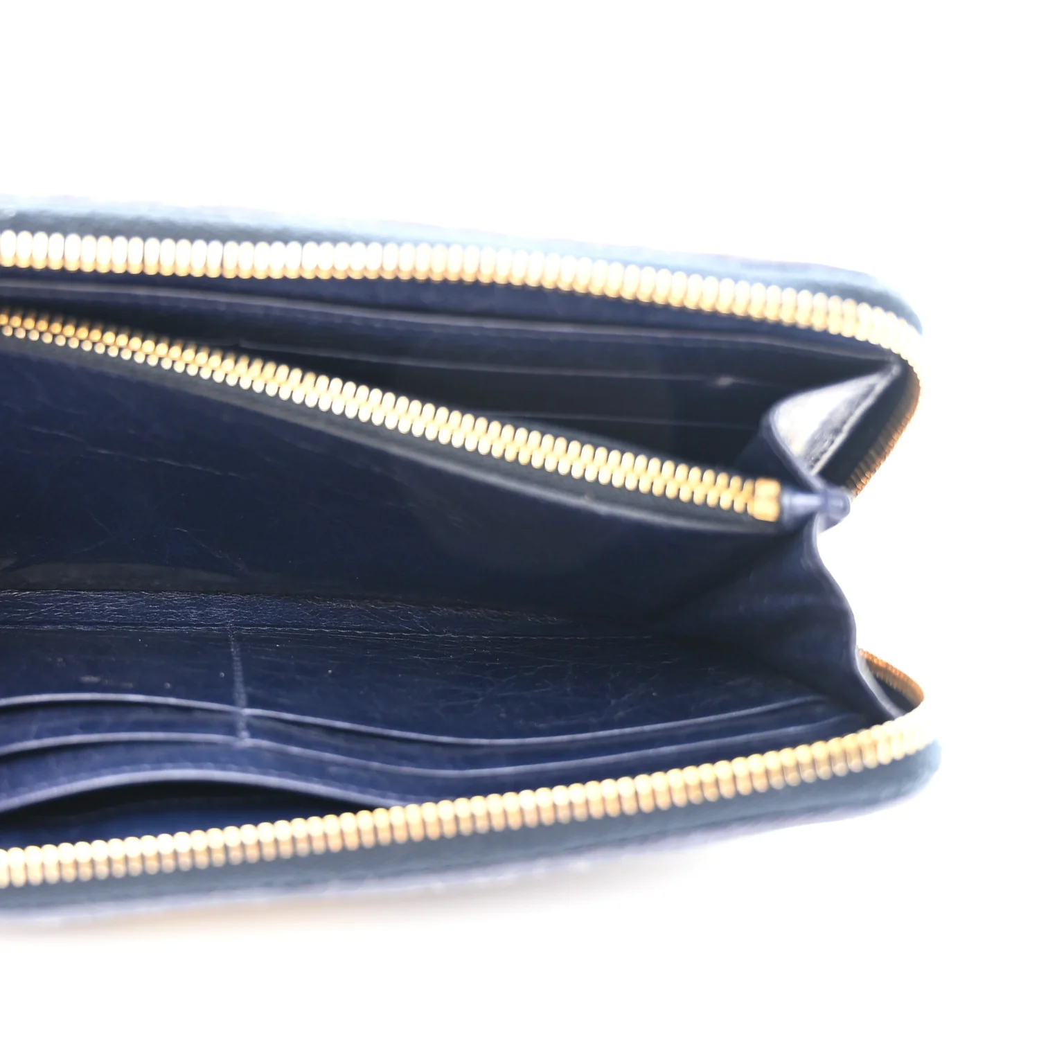 Nappa Matelasse Lux Zip Around Wallet Bleuette - Image 6