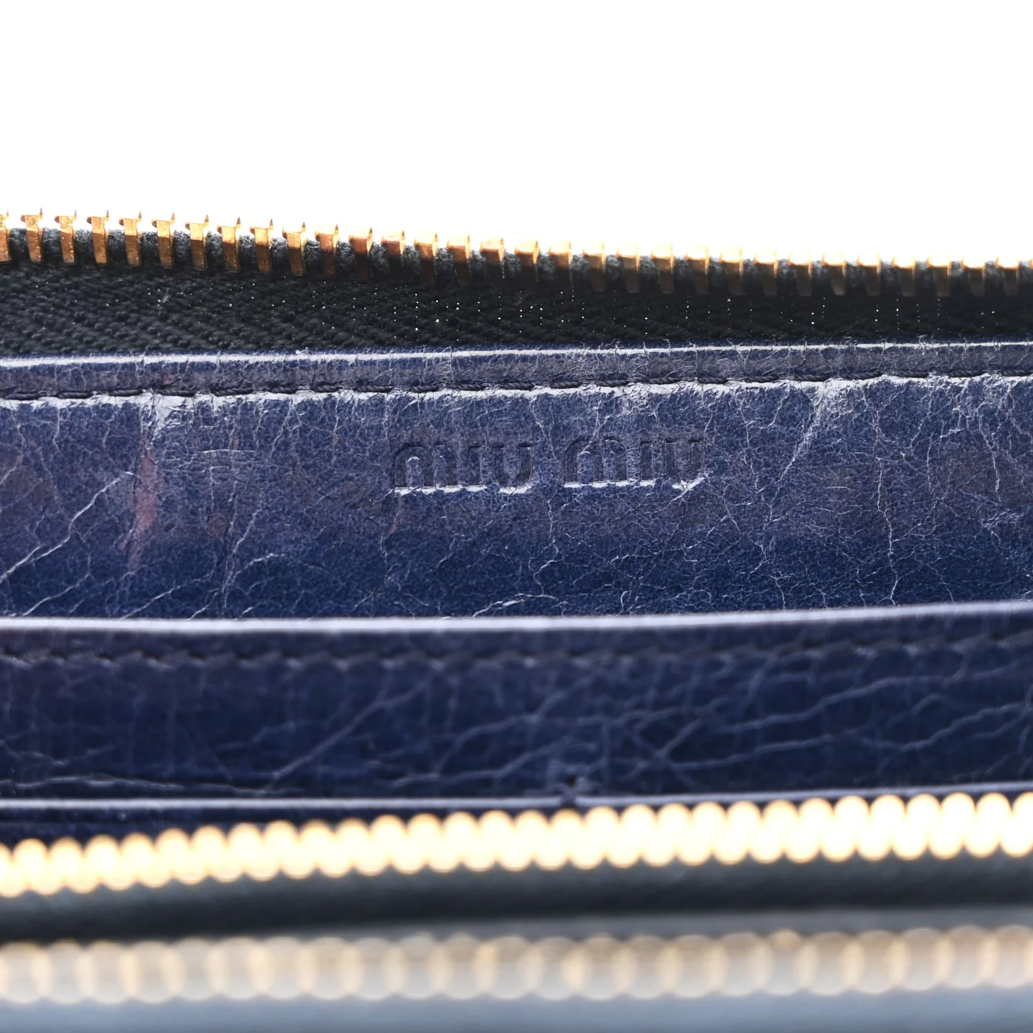 Nappa Matelasse Lux Zip Around Wallet Bleuette - Image 7