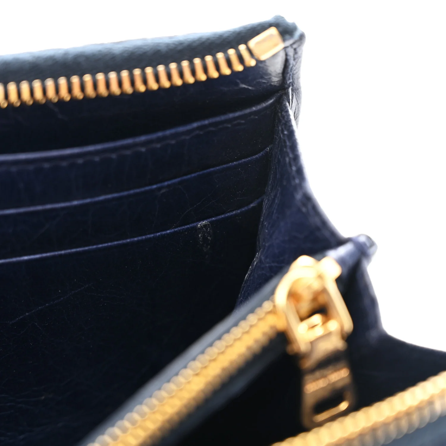Nappa Matelasse Lux Zip Around Wallet Bleuette - Image 8