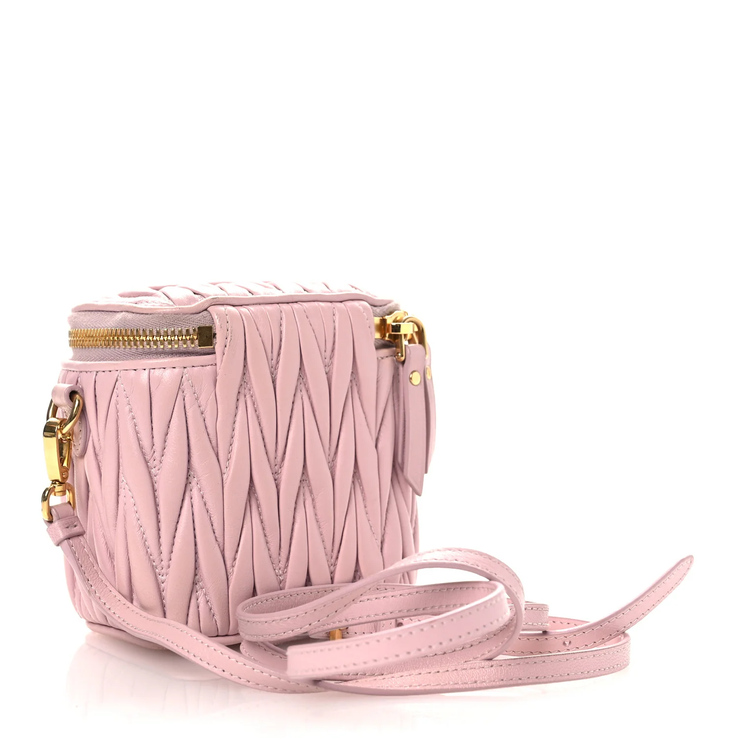 Nappa Matelasse Micro Vanity Case Alabastro - Image 3