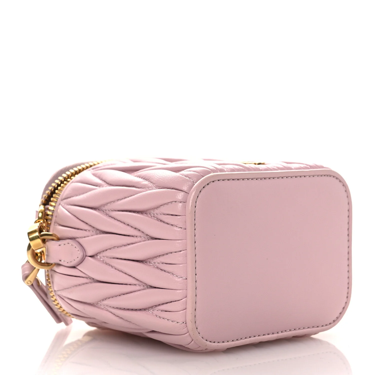 Nappa Matelasse Micro Vanity Case Alabastro - Image 4