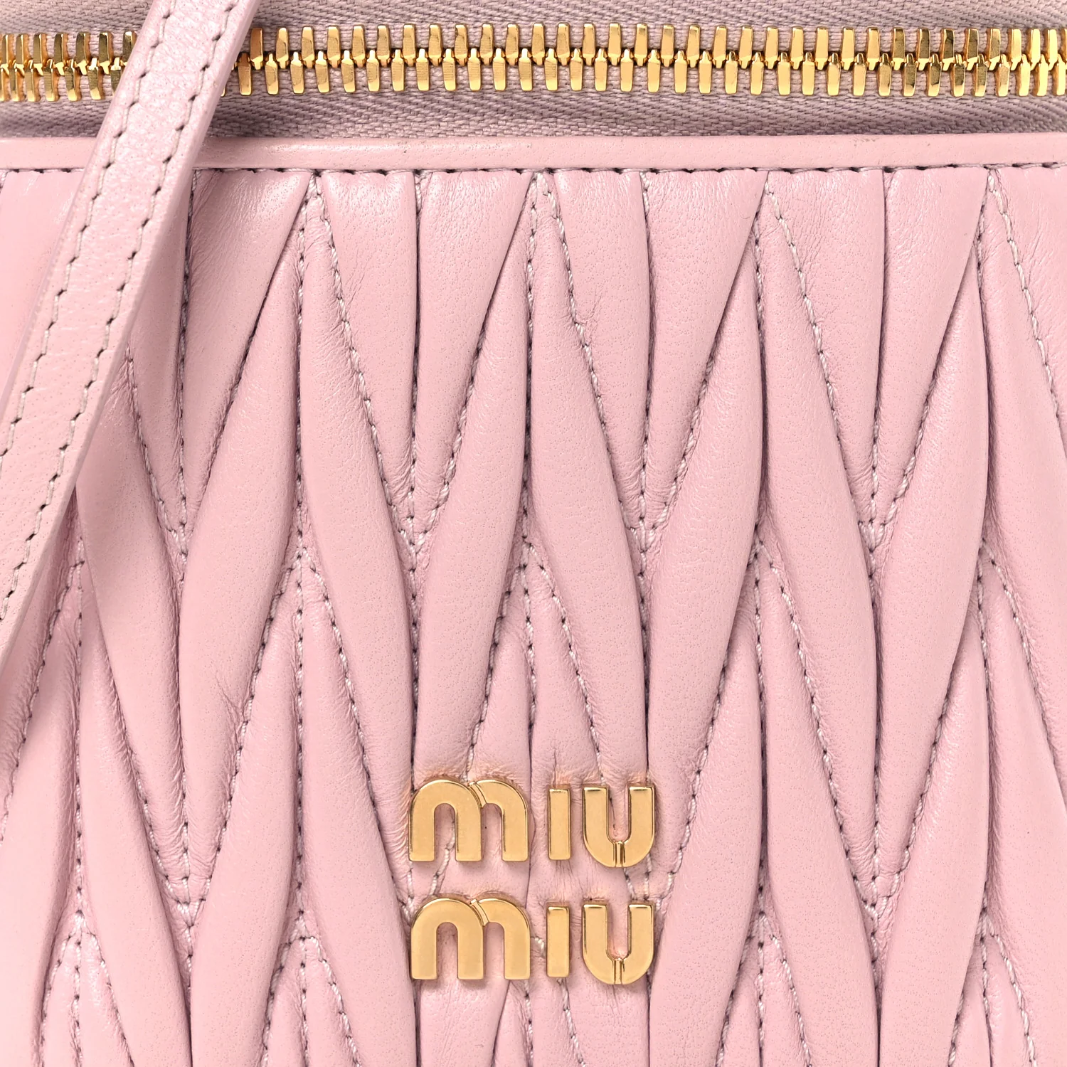Nappa Matelasse Micro Vanity Case Alabastro - Image 8