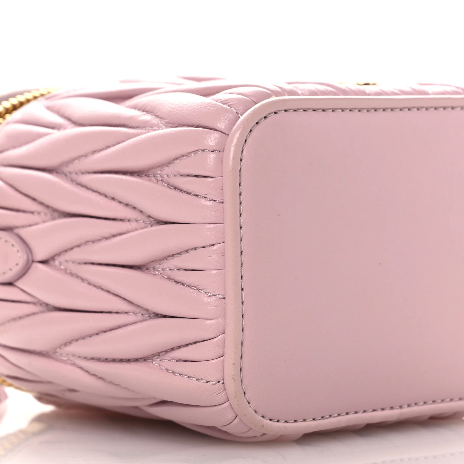 Nappa Matelasse Micro Vanity Case Alabastro - Image 9