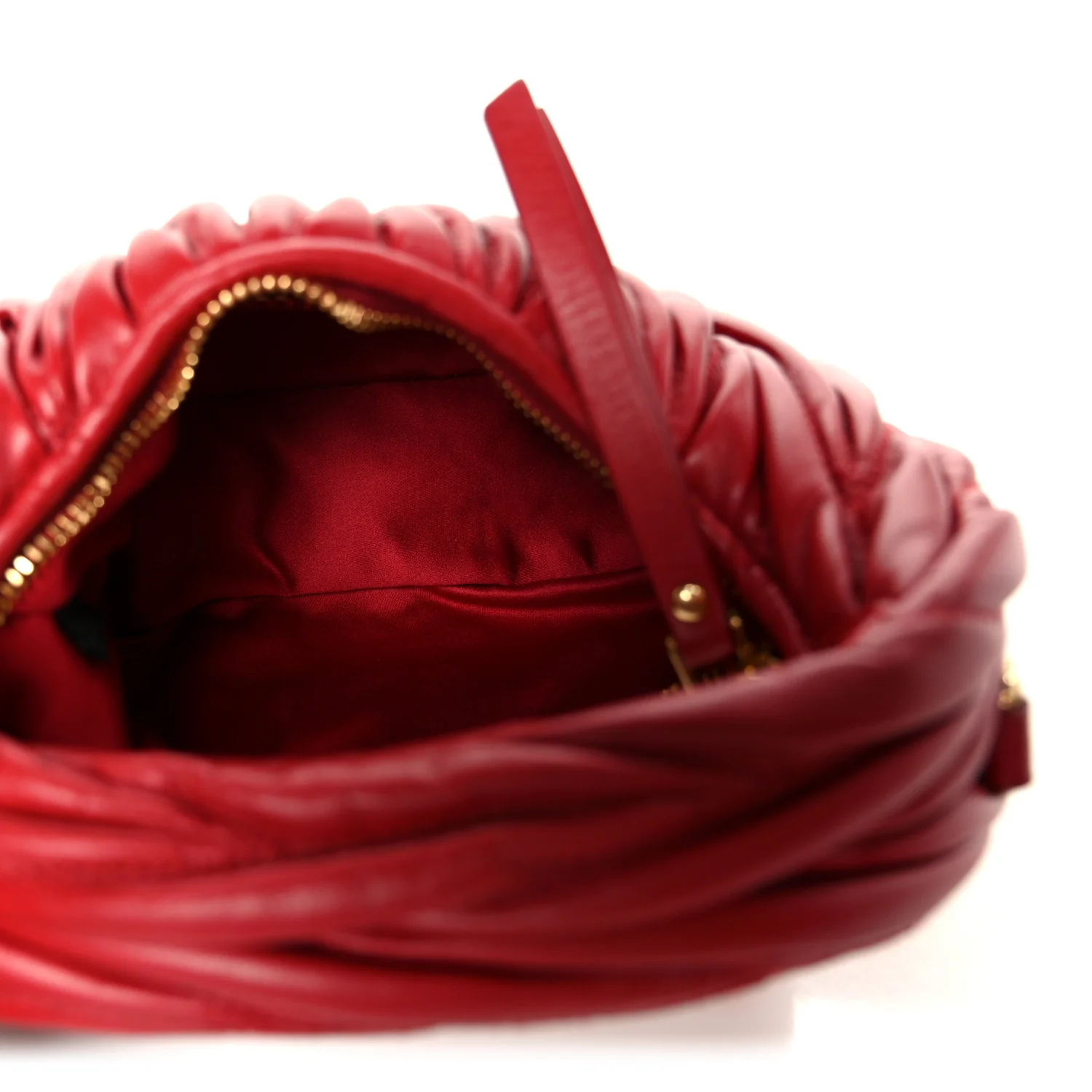 Nappa Matelasse Mini Wander Hobo Fuoco - Image 5
