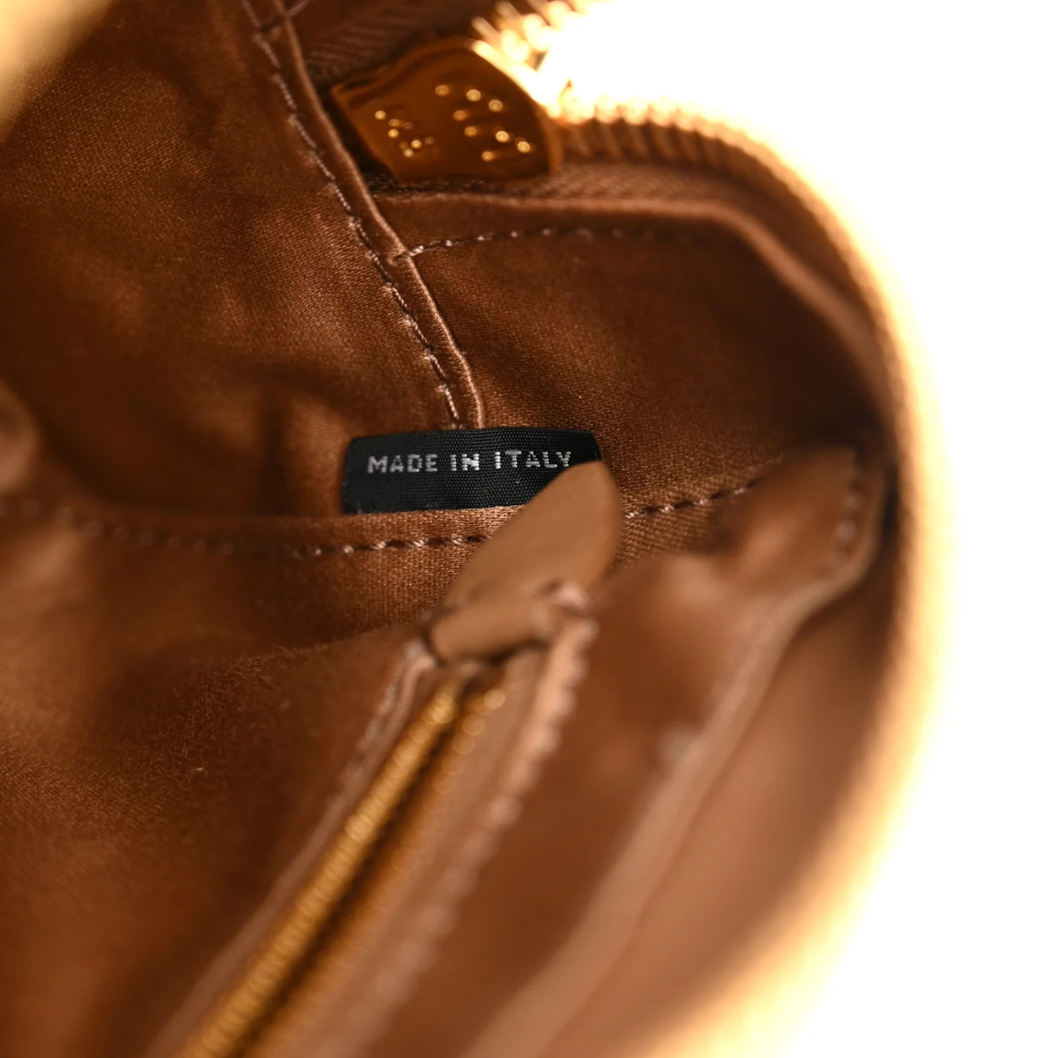Nappa Matelasse Regular Arcadie Top Handle Bag Caramel - Image 6