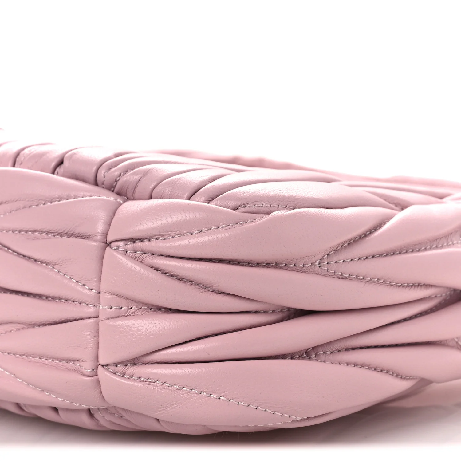 Nappa Matelasse Small Wander Hobo Alabaster Pink - Image 10