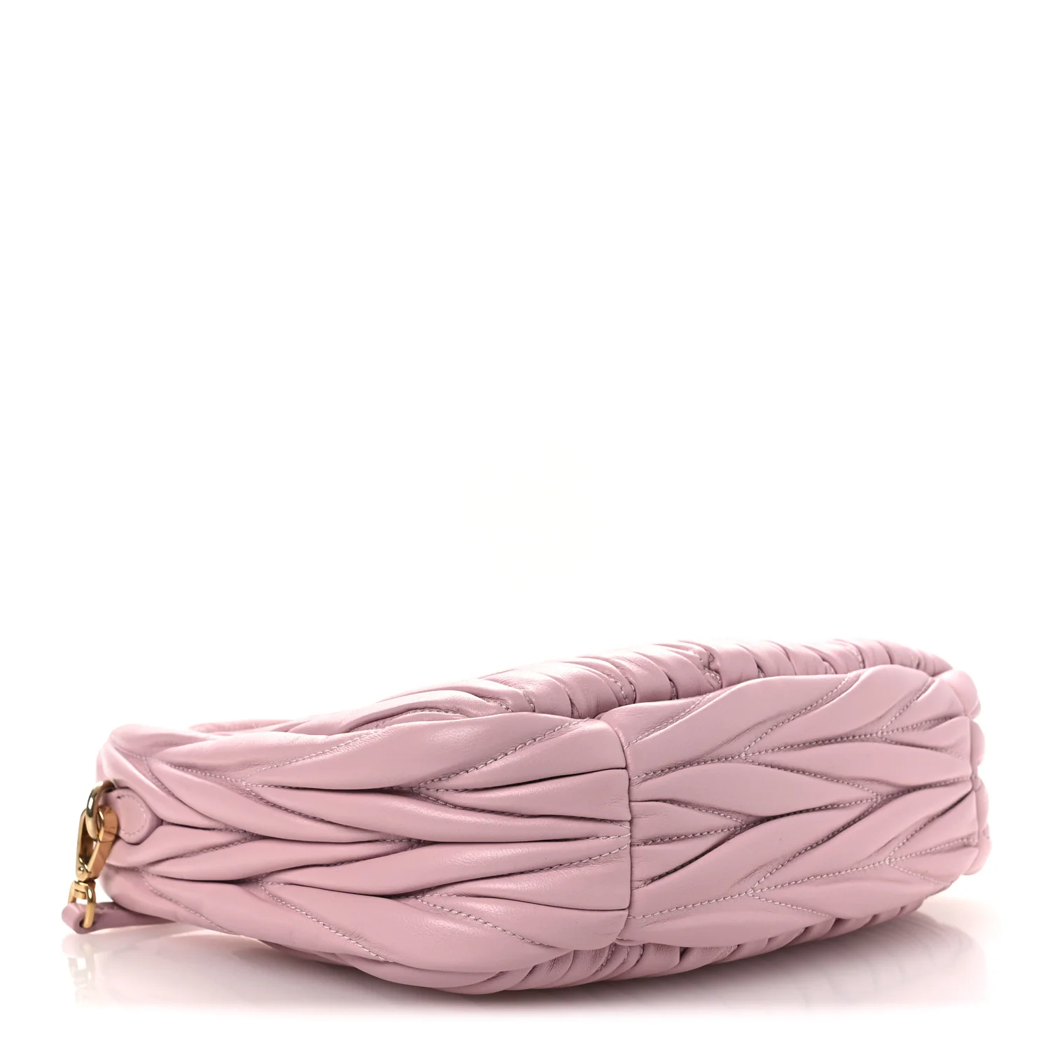 Nappa Matelasse Small Wander Hobo Alabaster Pink - Image 4