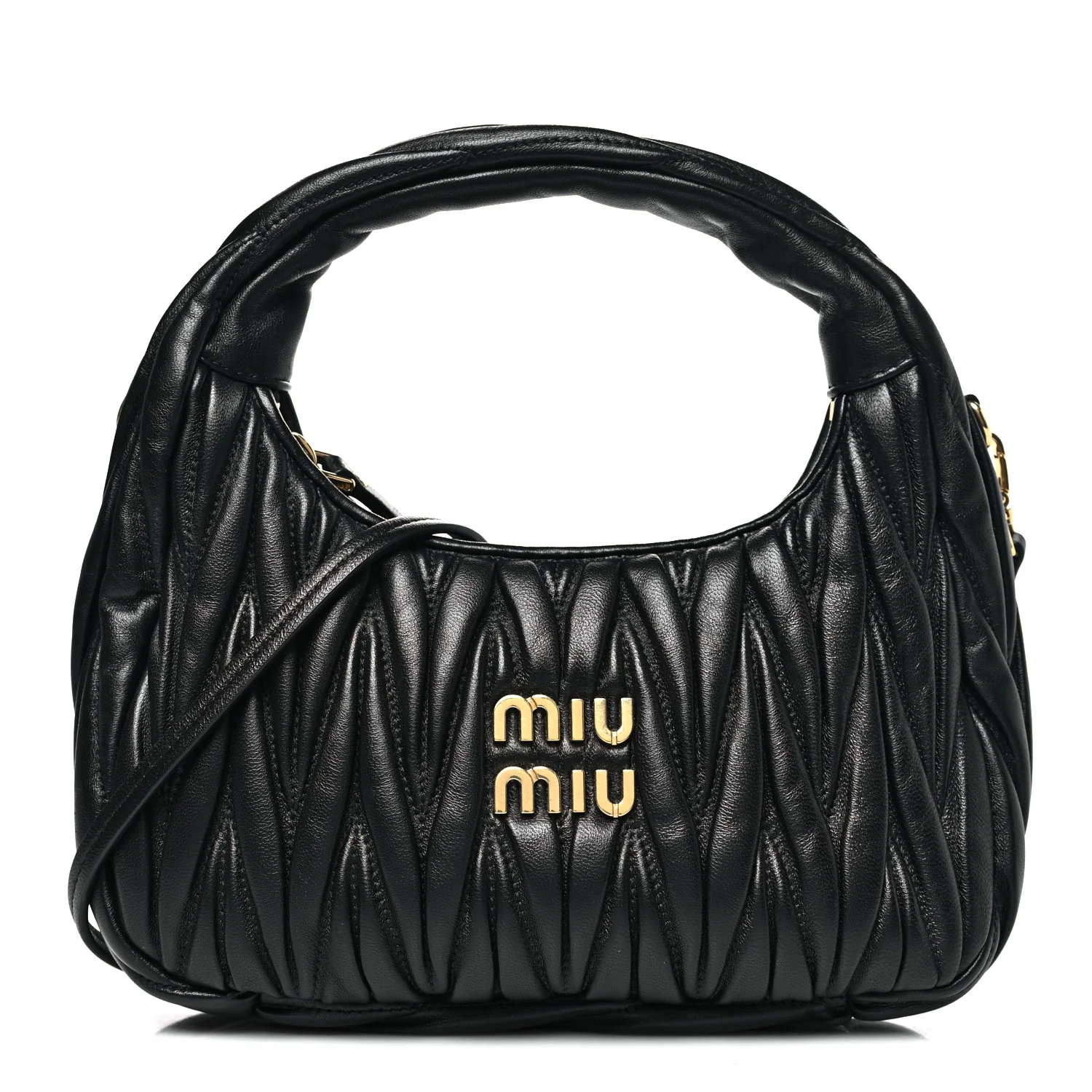 Nappa Matelasse Small Wander Hobo Black