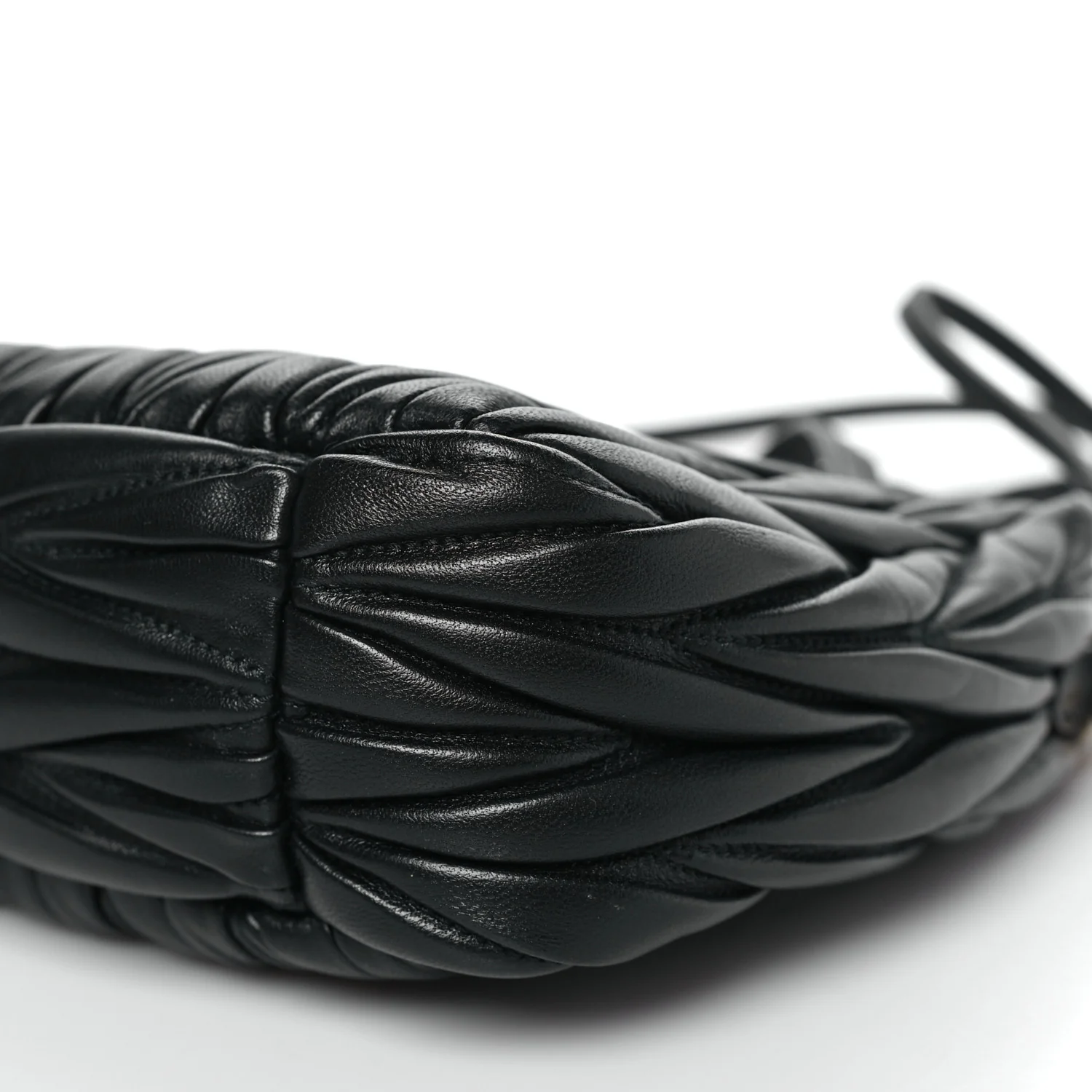 Nappa Matelasse Small Wander Hobo Black - Image 10