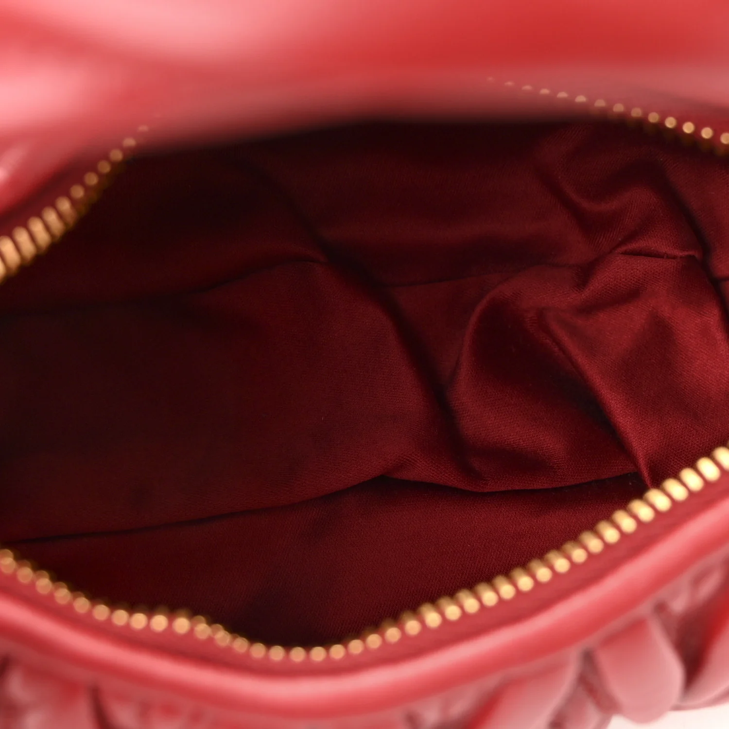 Nappa Matelasse Small Wander Hobo Rosso - Image 5