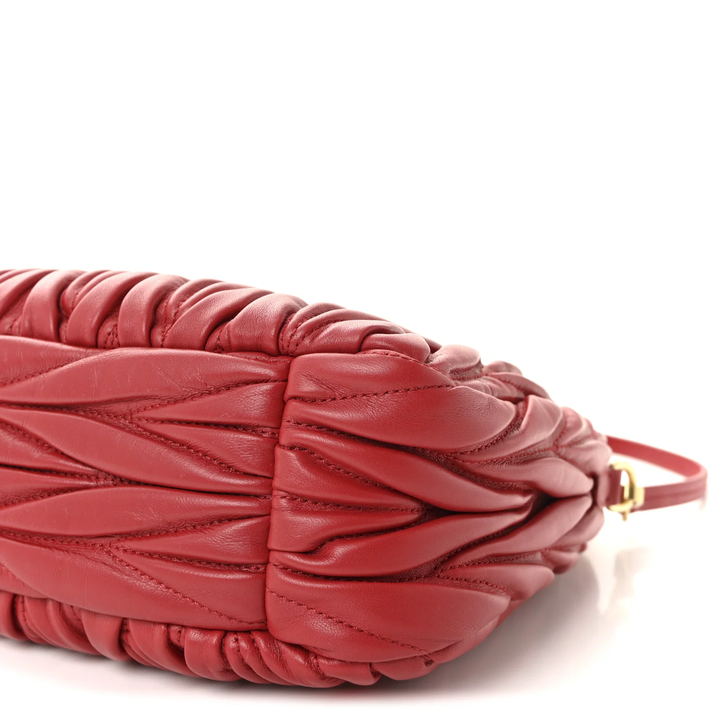 Nappa Matelasse Small Wander Hobo Rosso - Image 9