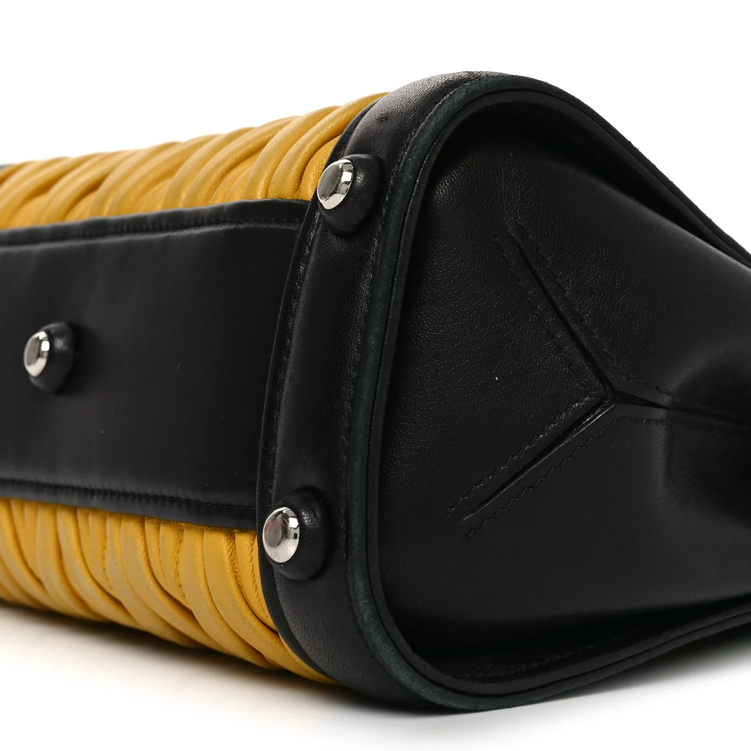 Nappa Matelasse Top Handle Bag Black Soleil - Image 9