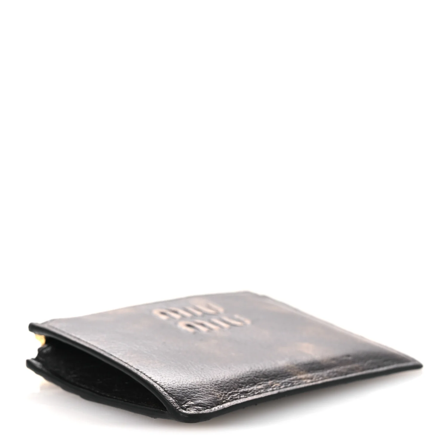Nappa Old Zip Card Case Cafe - Image 5