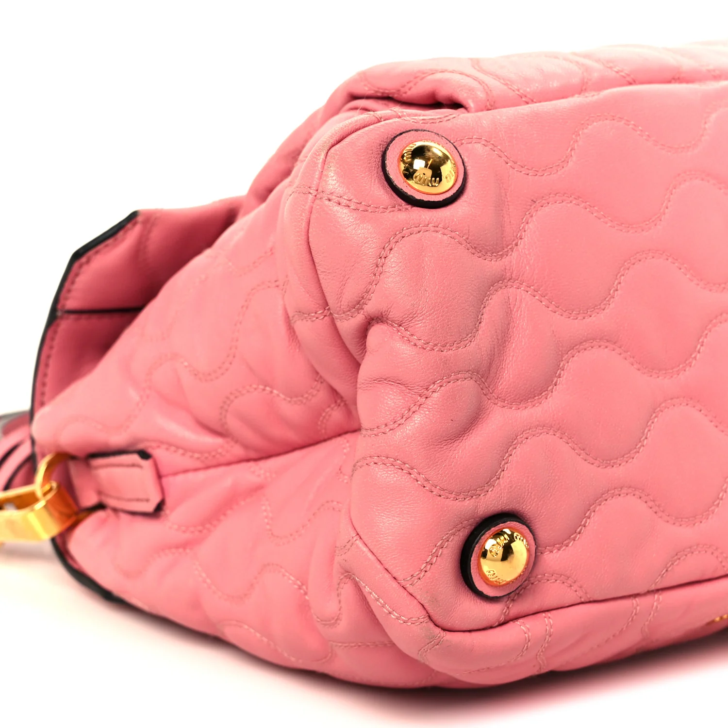Nappa Padded Top Handle Bag Geranio - Image 13