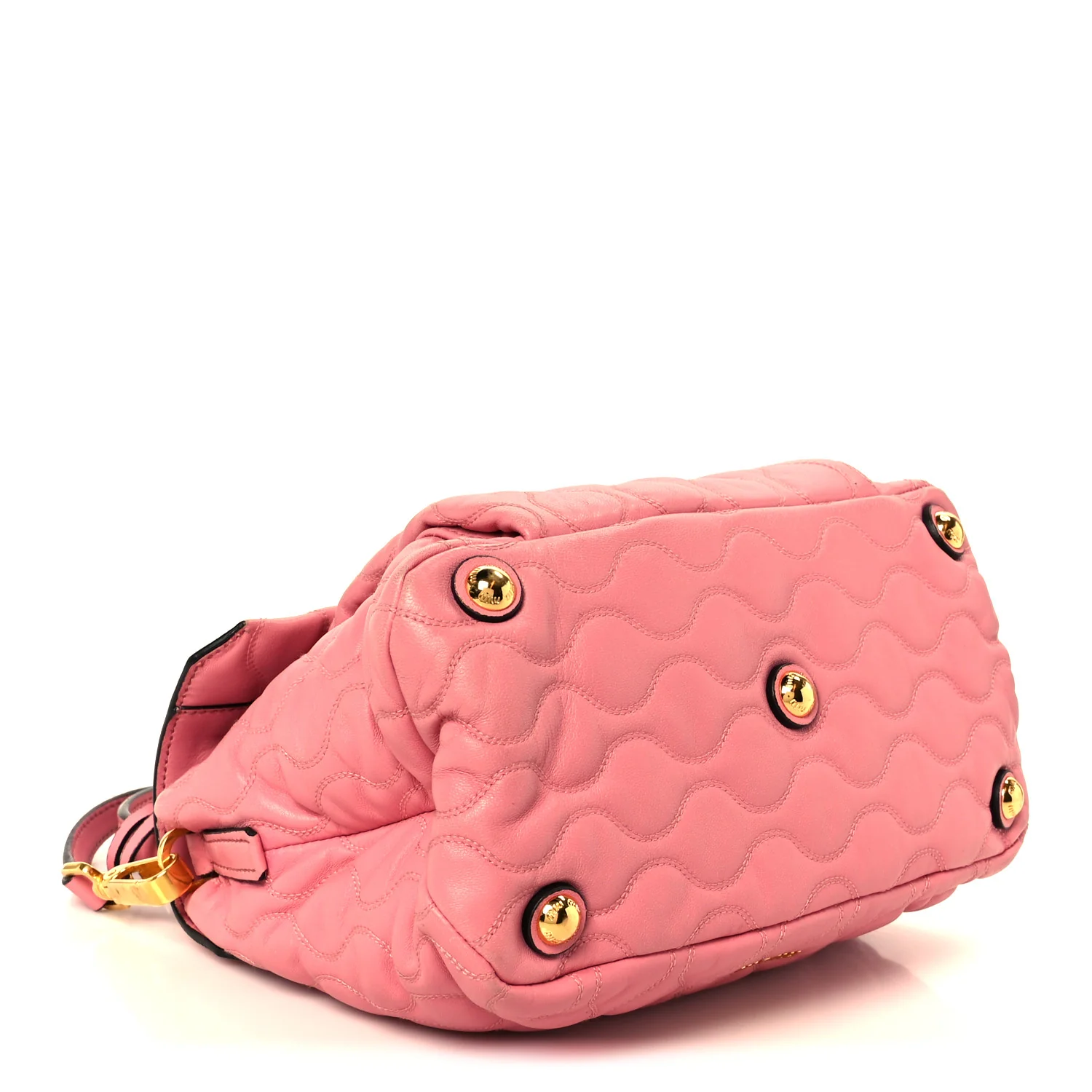 Nappa Padded Top Handle Bag Geranio - Image 4