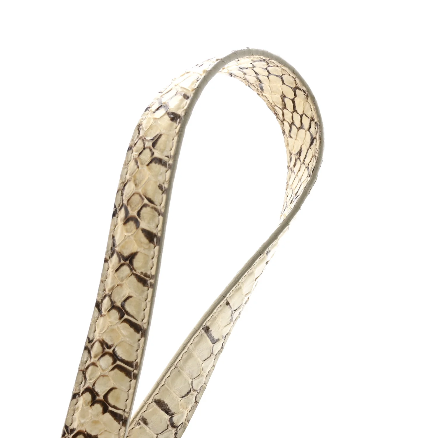 Snakeskin Small Matelasse Coffer Hobo Beige - Image 15