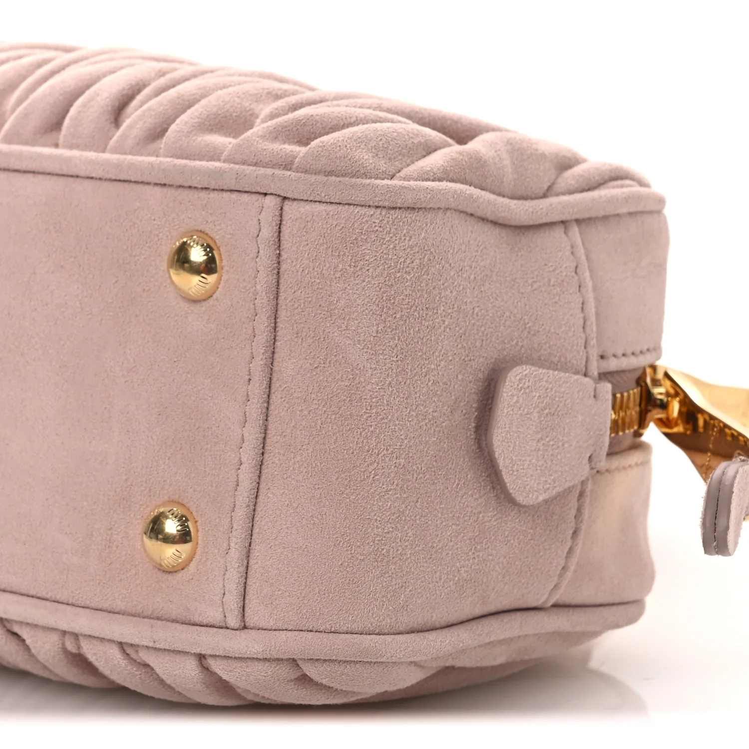 Suede Matelasse Regular Arcadie Top Handle Bag Pesco - Image 10