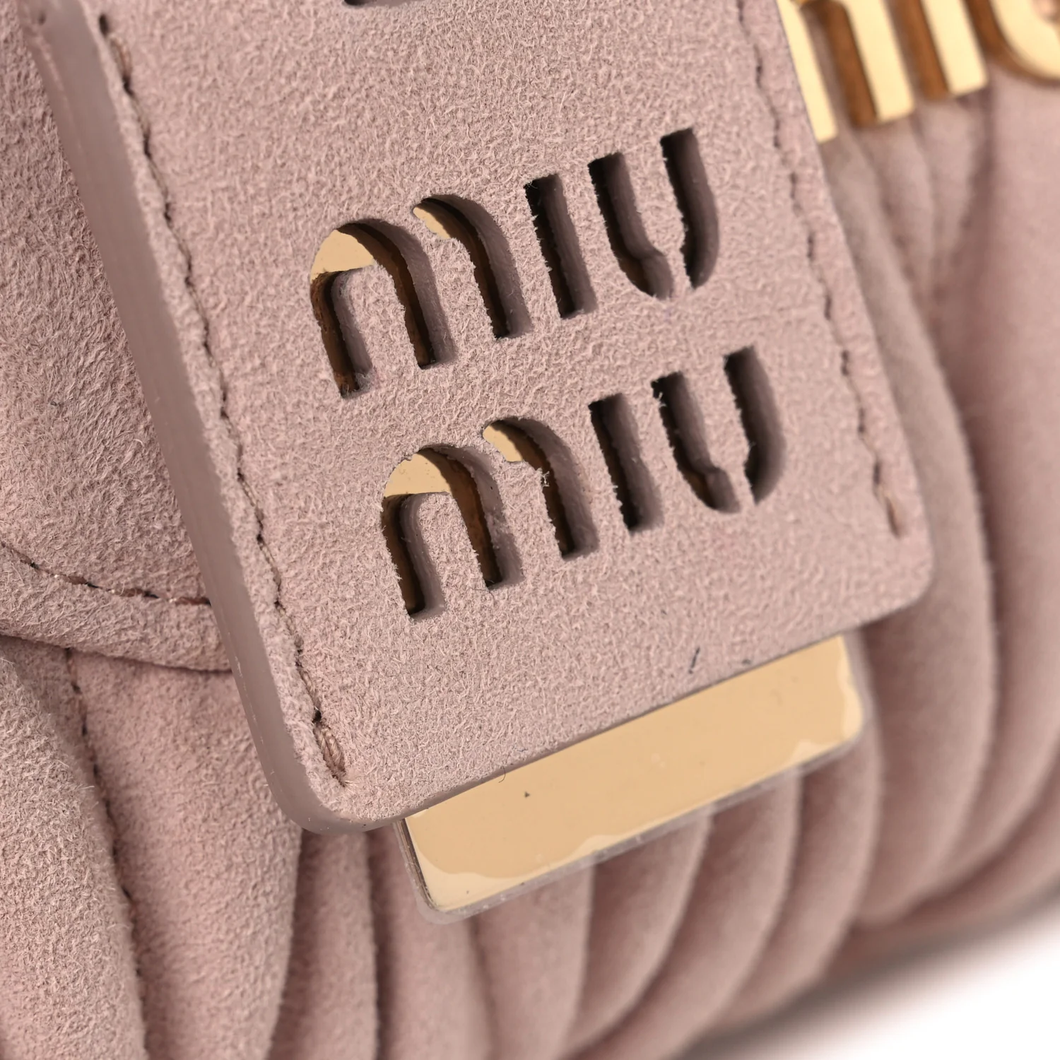 Suede Matelasse Regular Arcadie Top Handle Bag Pesco - Image 11