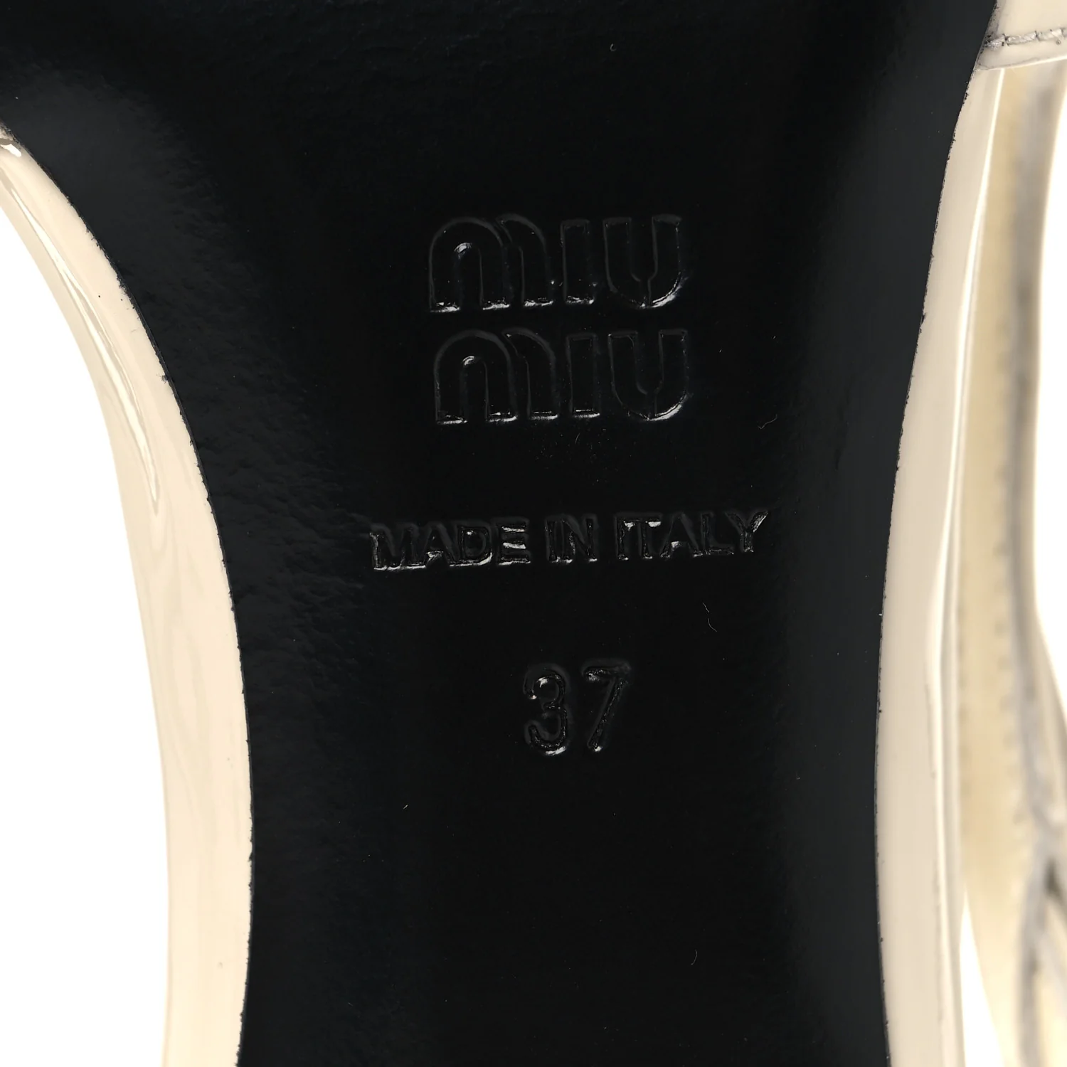 Vernice Buckle 55mm Slingback Pumps 37 White - Image 7