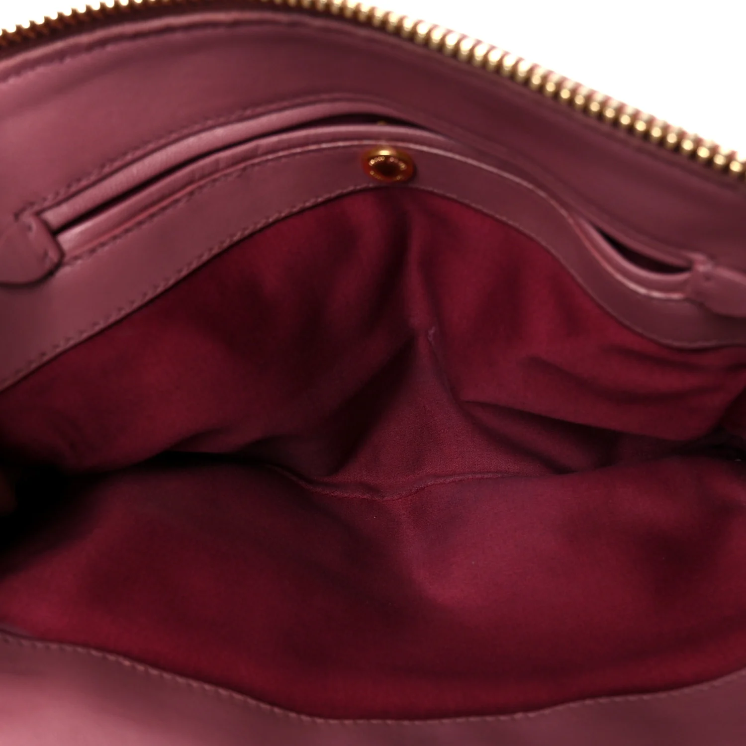 Vitello Lux Matelasse Double Zip Shoulder Bag Rosa - Image 9