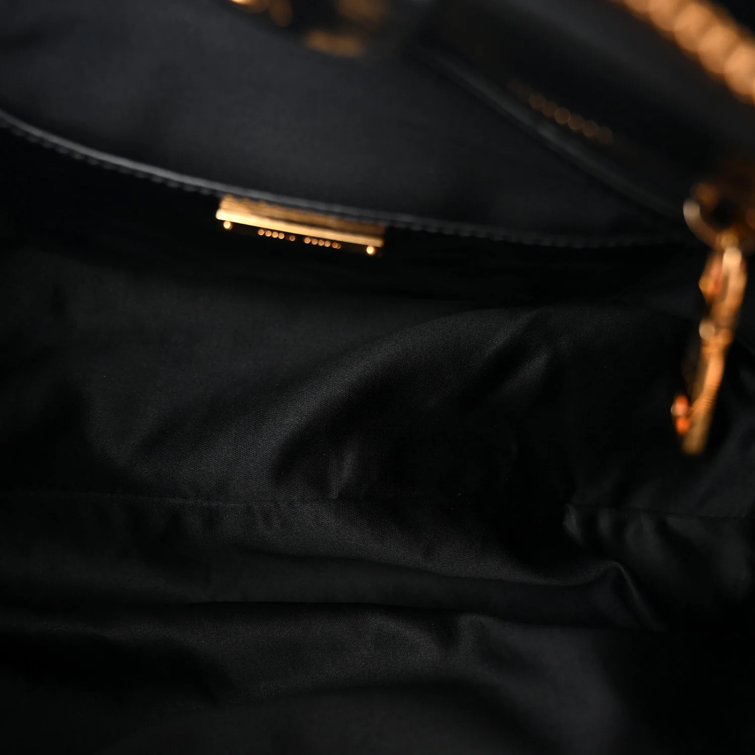 Vitello Shine Top Handle Satchel Black - Image 4