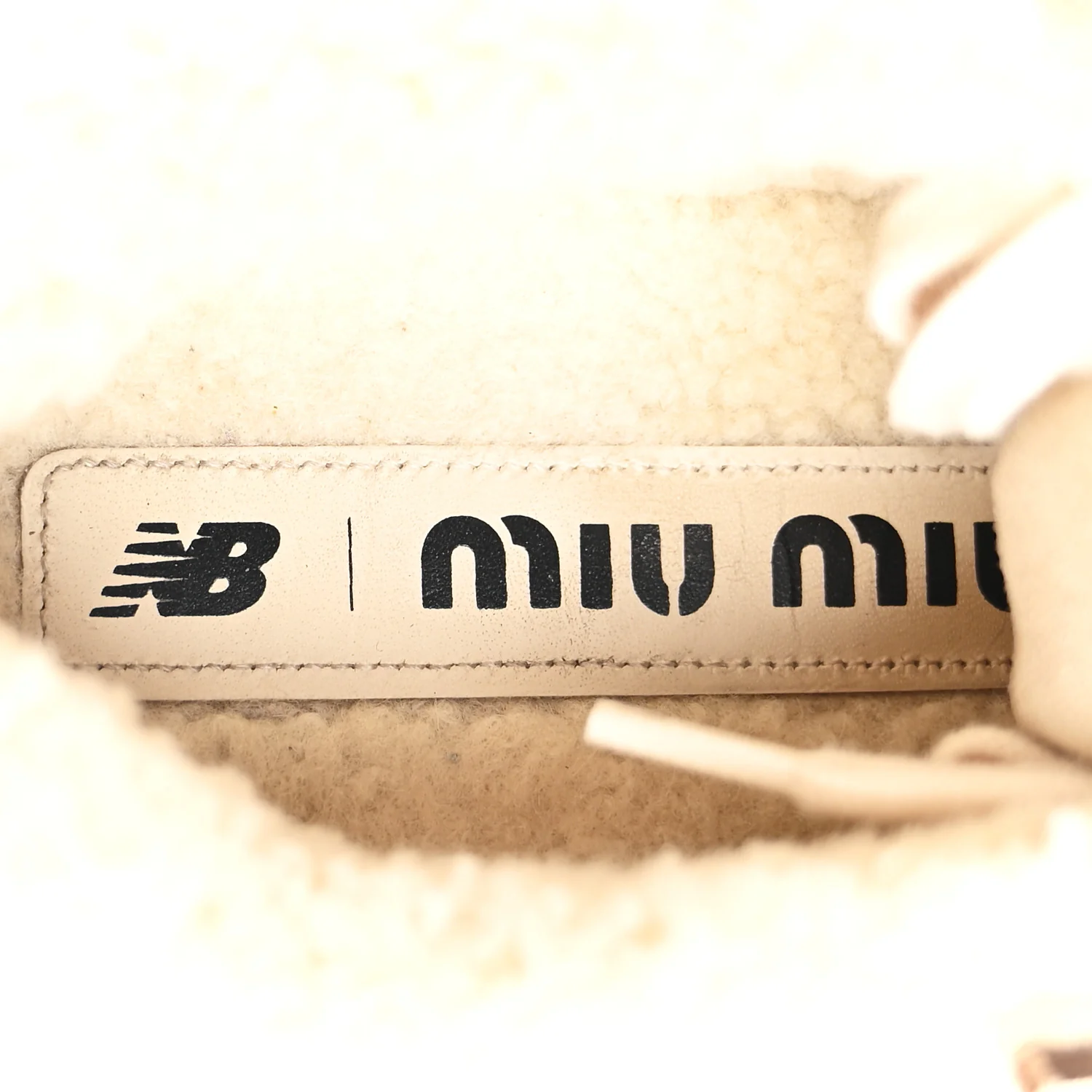 X NEW BALANCE Suede Shearling 530 SL Sneakers 37 Ecru - Image 8